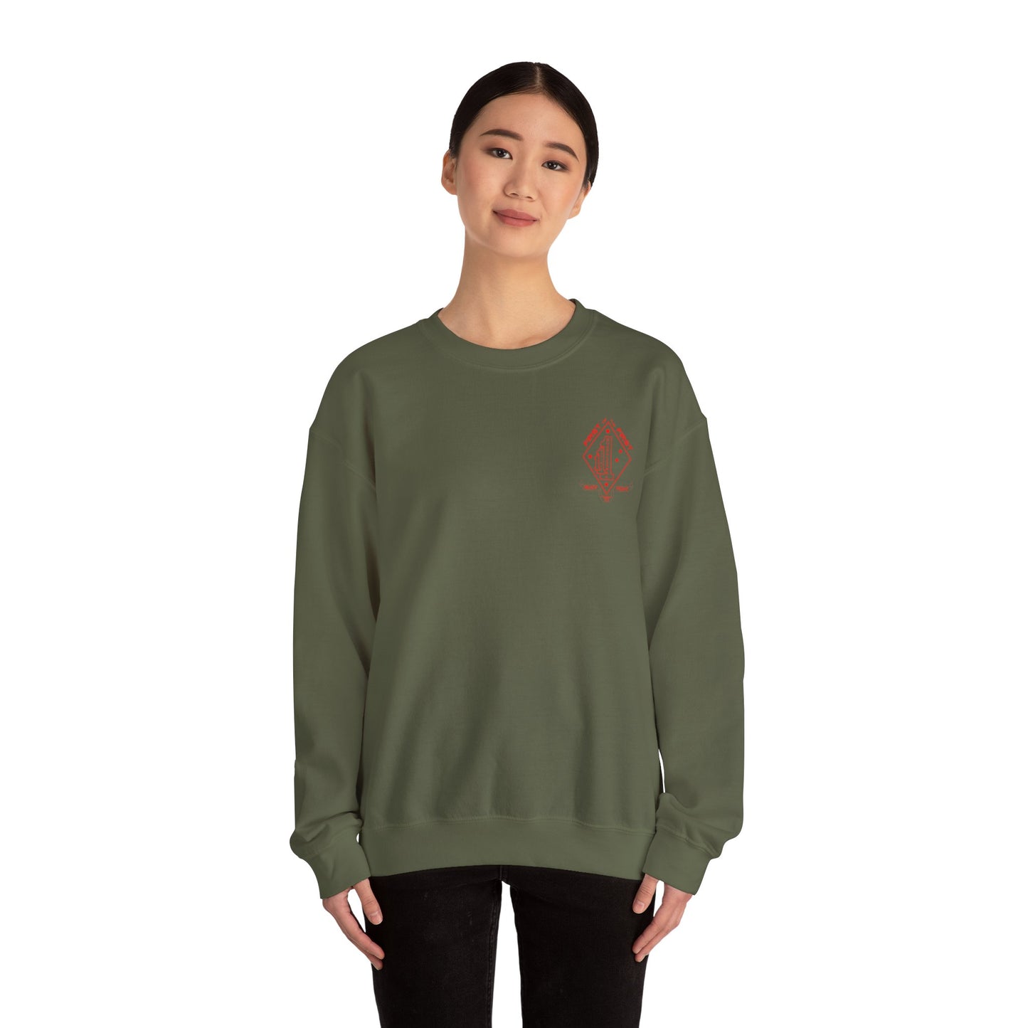1st Battalion 1st Marines Alpha Co. Full Color Unit Crewneck Sweater