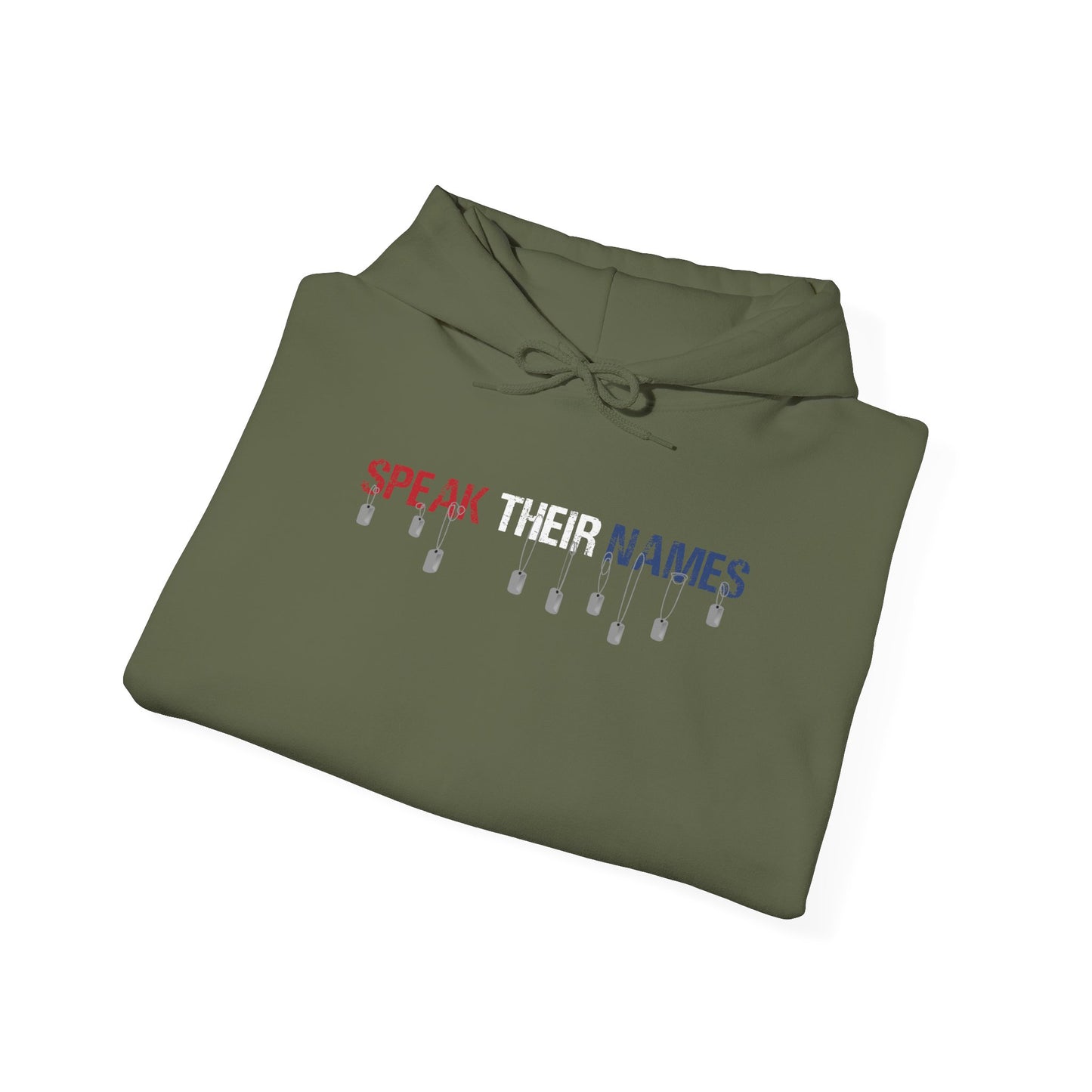 Speak Their Names Hoodie (Red, White and Blue)
