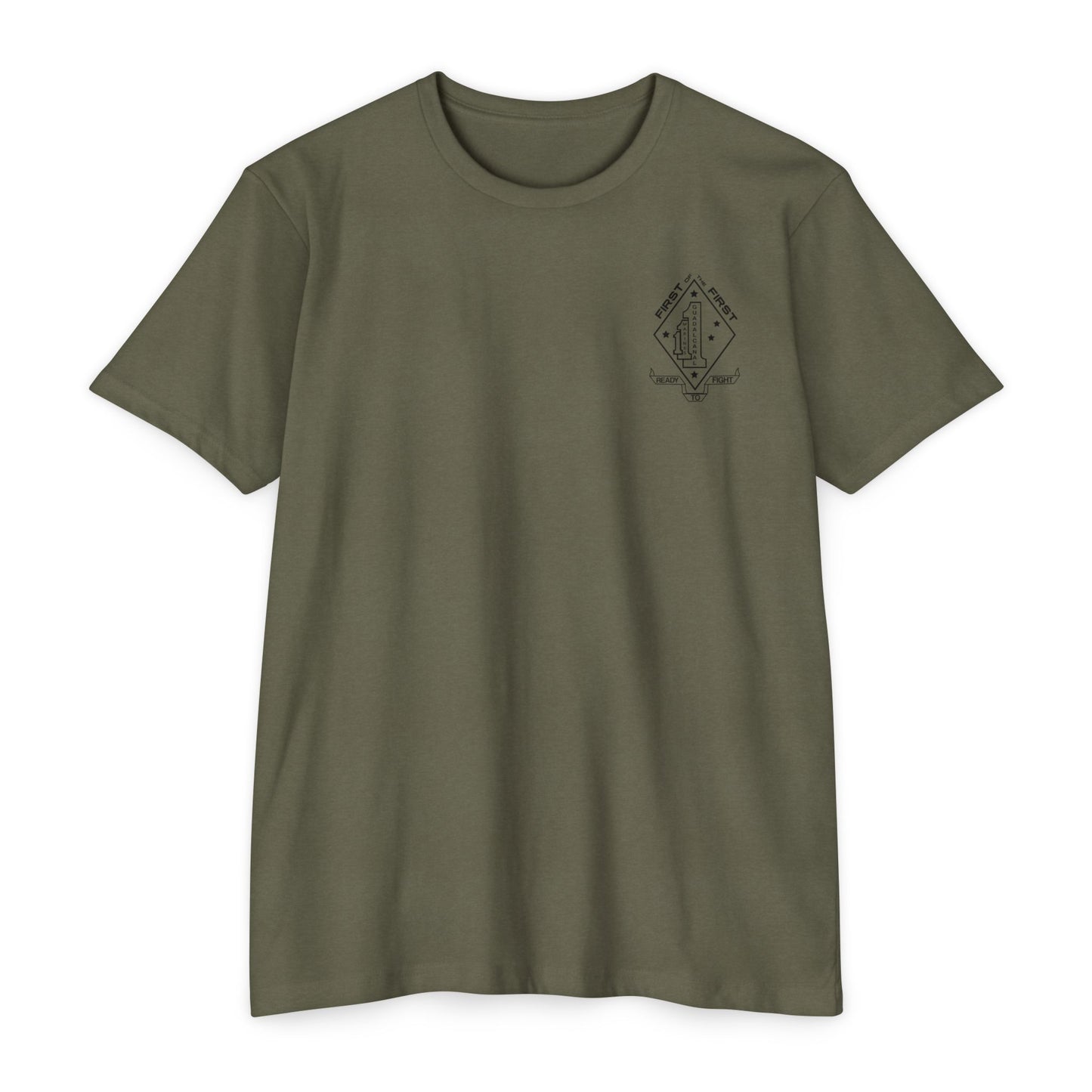 1st Battalion 1st Marines Weapons Co. Green Unit Tee