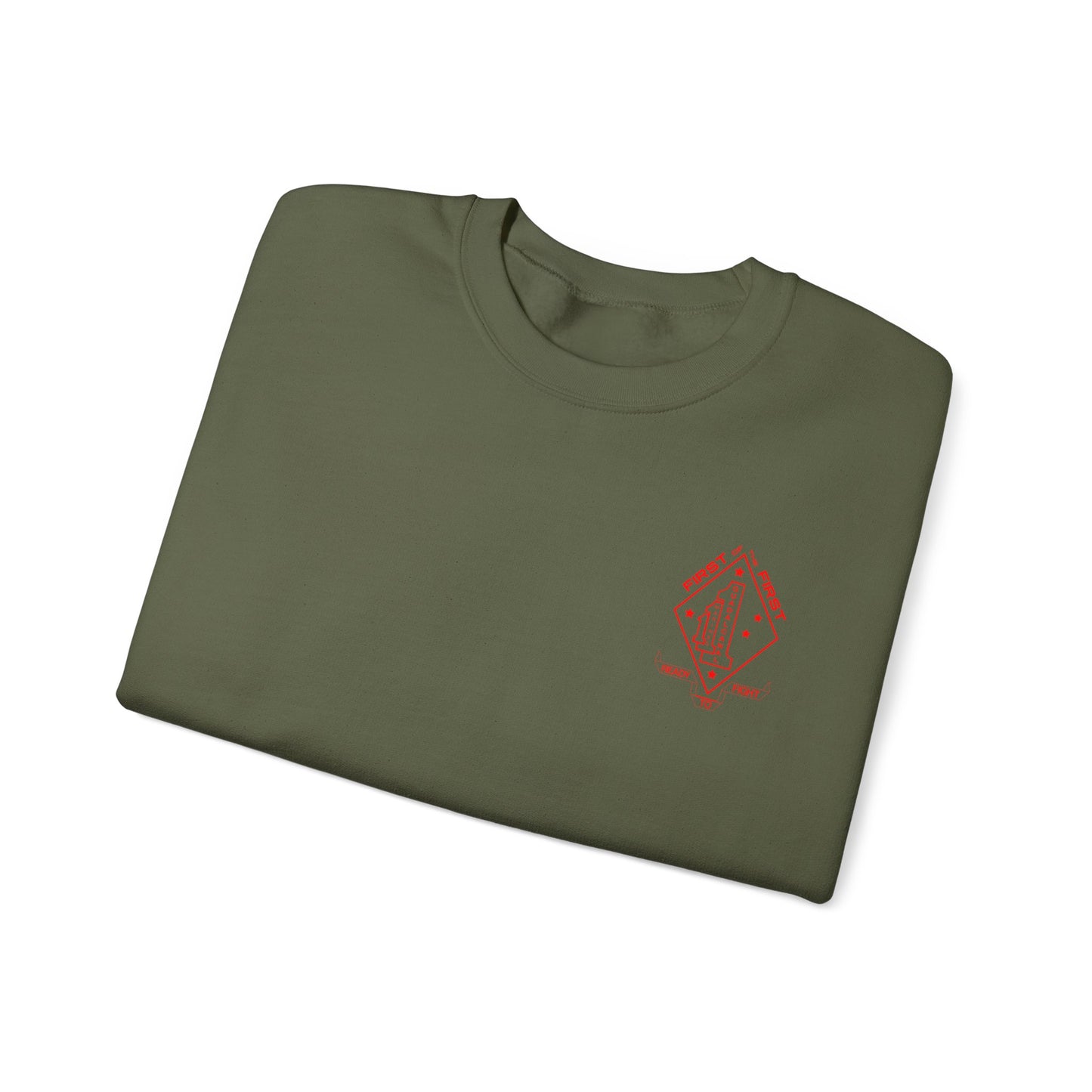1st Battalion 1st Marines Alpha Co. Full Color Unit Crewneck Sweater