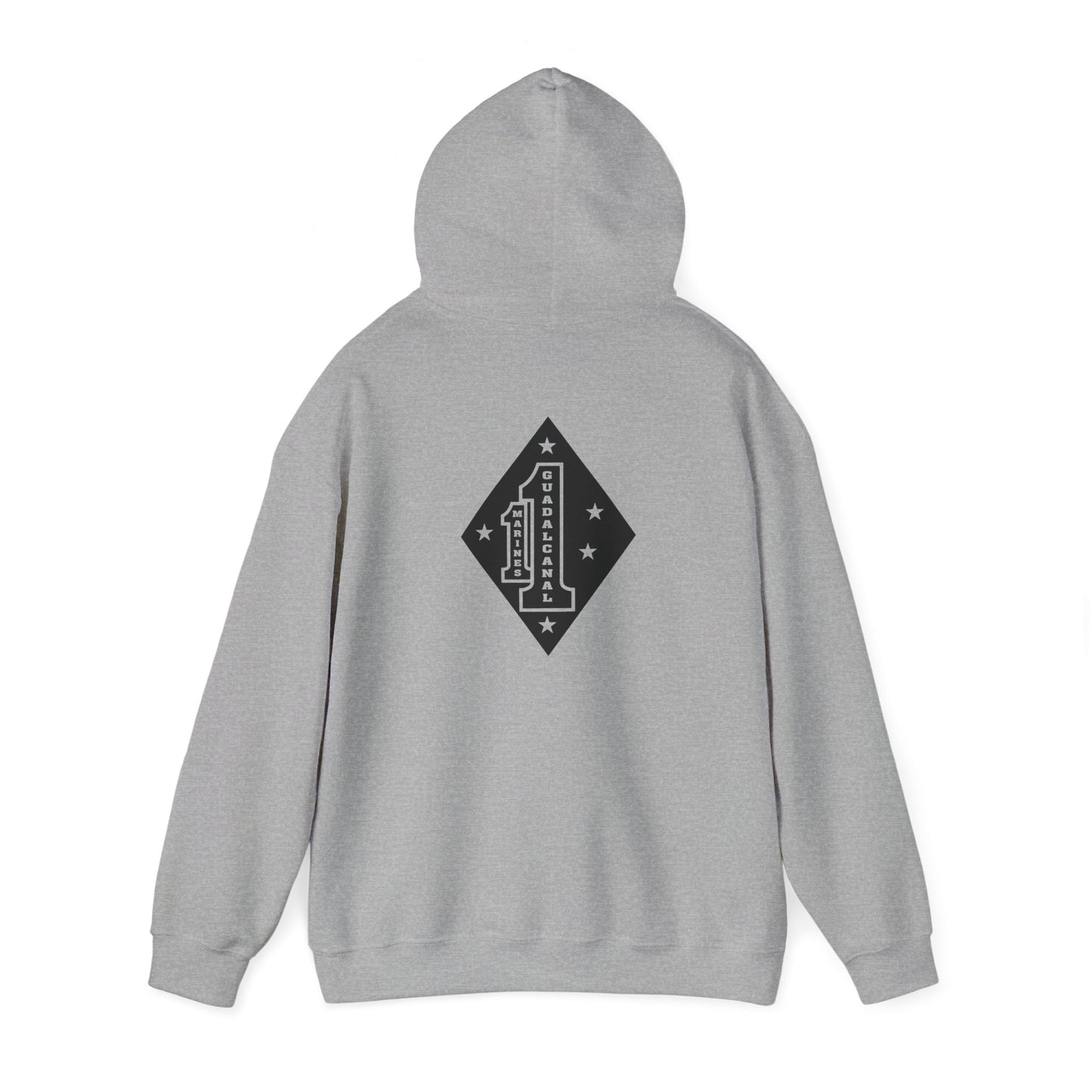 1st Marine Regiment Black Logo Hoodie