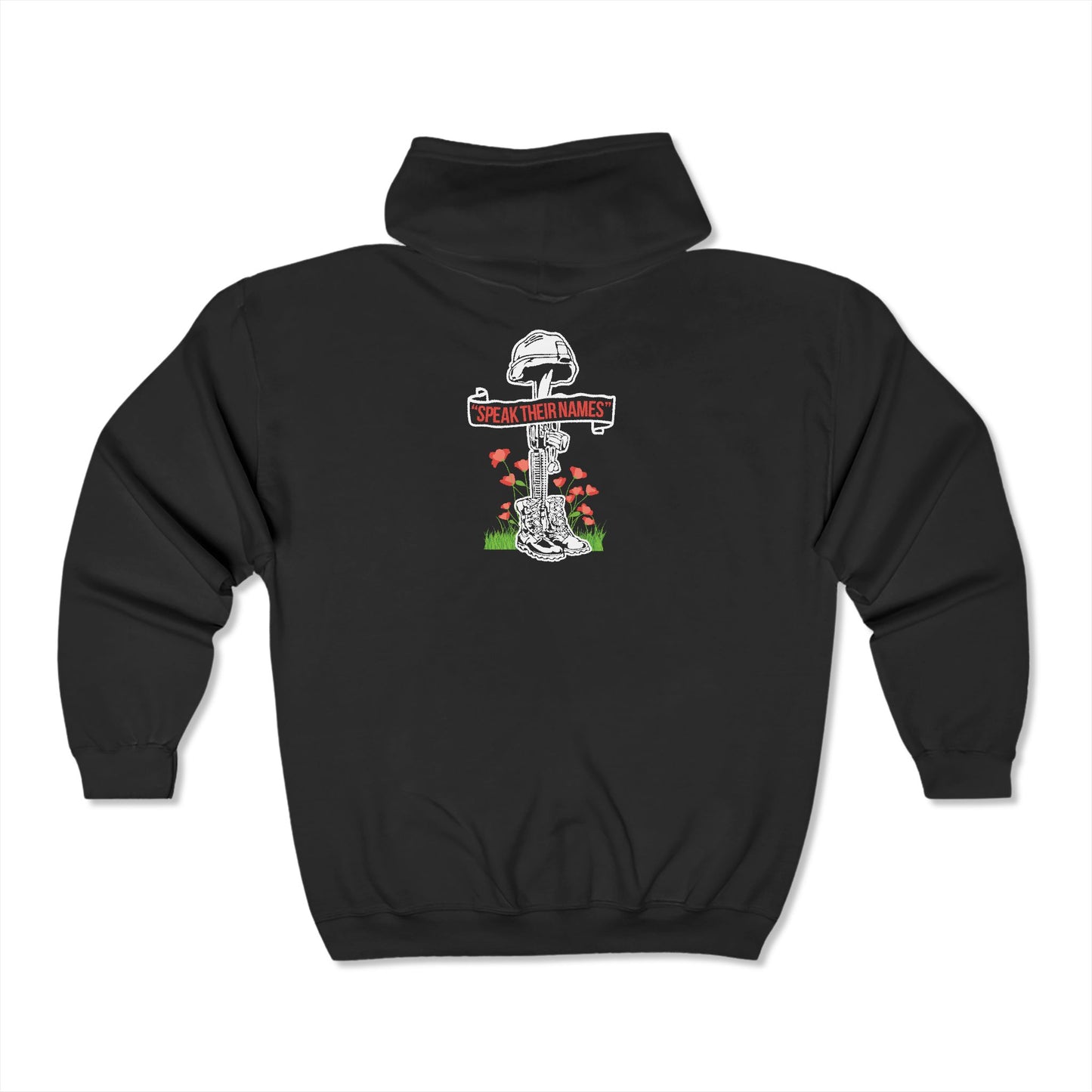 Military Cross Zip-UP Hoodie