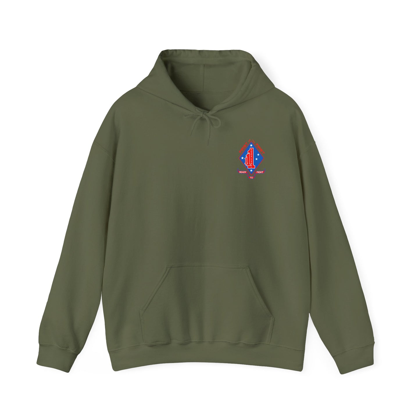 1st Battalion 1st Marines Unit Hoodie in Full Color