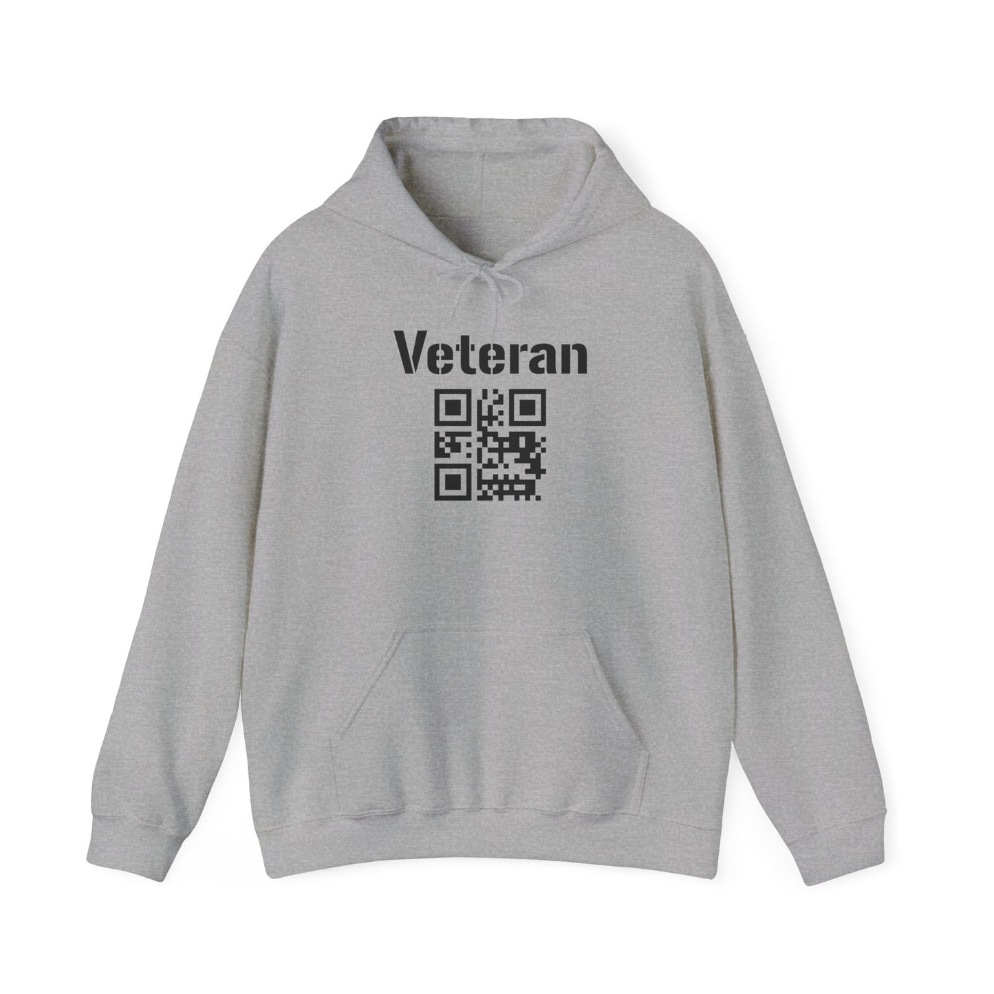 Veteran QR Code Hoodie – Support Our Heroes