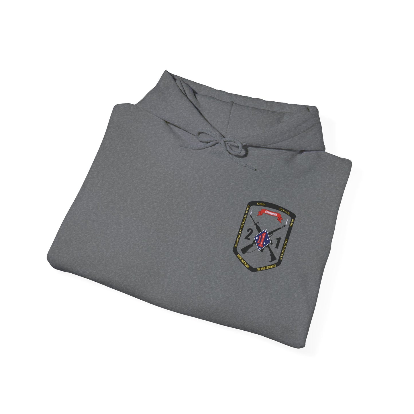 2nd Battalion 1st Marines Black Logo Unit Hoodie