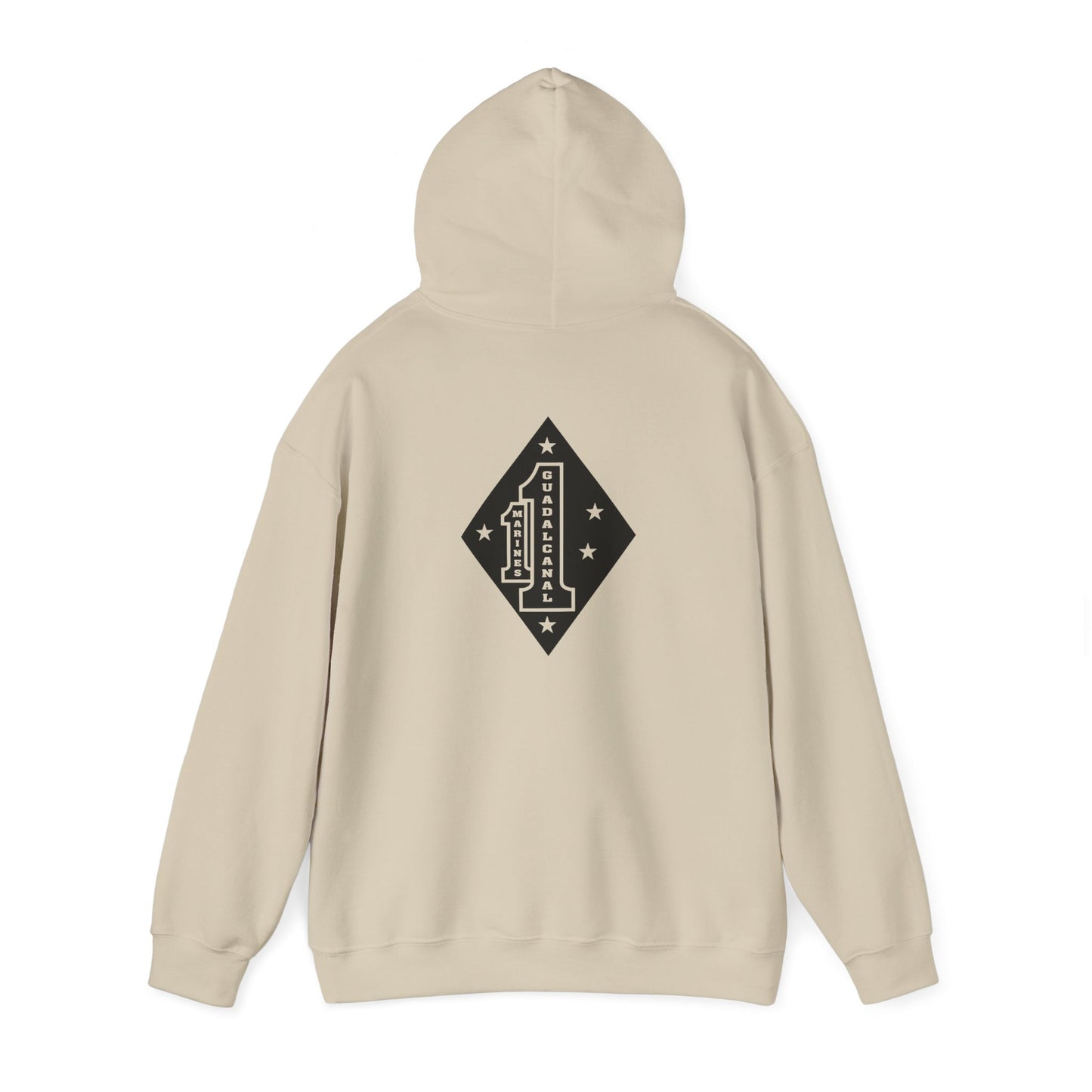 1st Marine Regiment Black Logo Hoodie