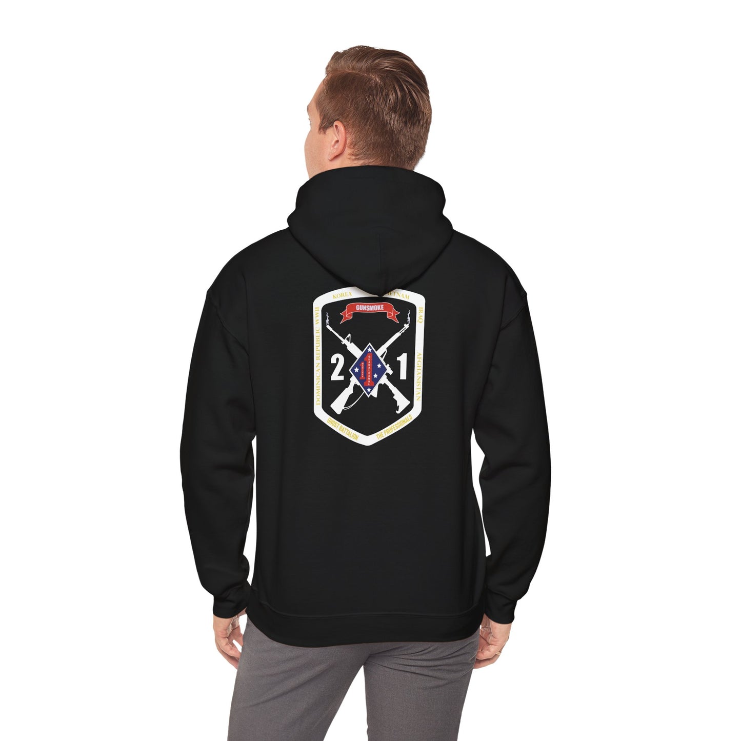 2nd Battalion 1st Marines White Logo Unit Hoodie