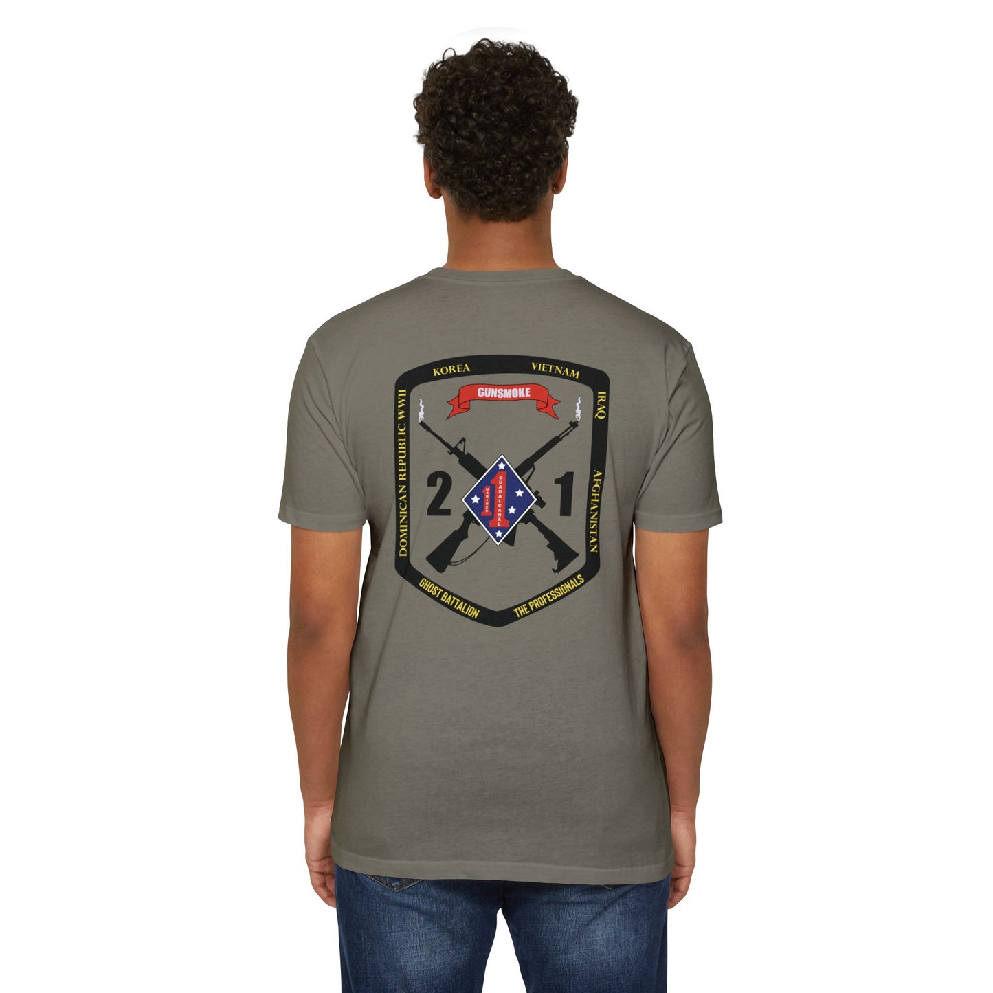 2nd Battalion 1st Marines Black Logo Unit Tee