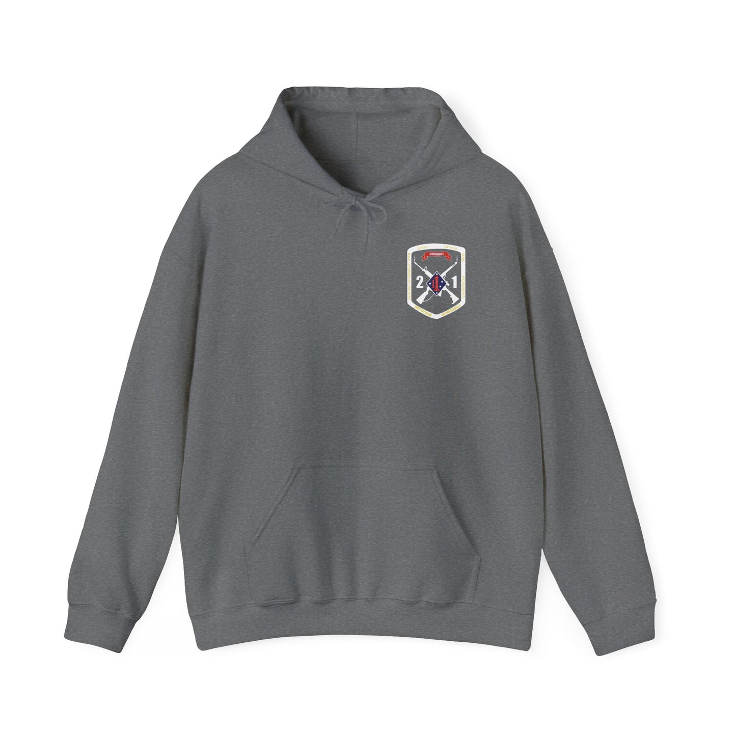 2nd Battalion 1st Marines White Logo Unit Hoodie