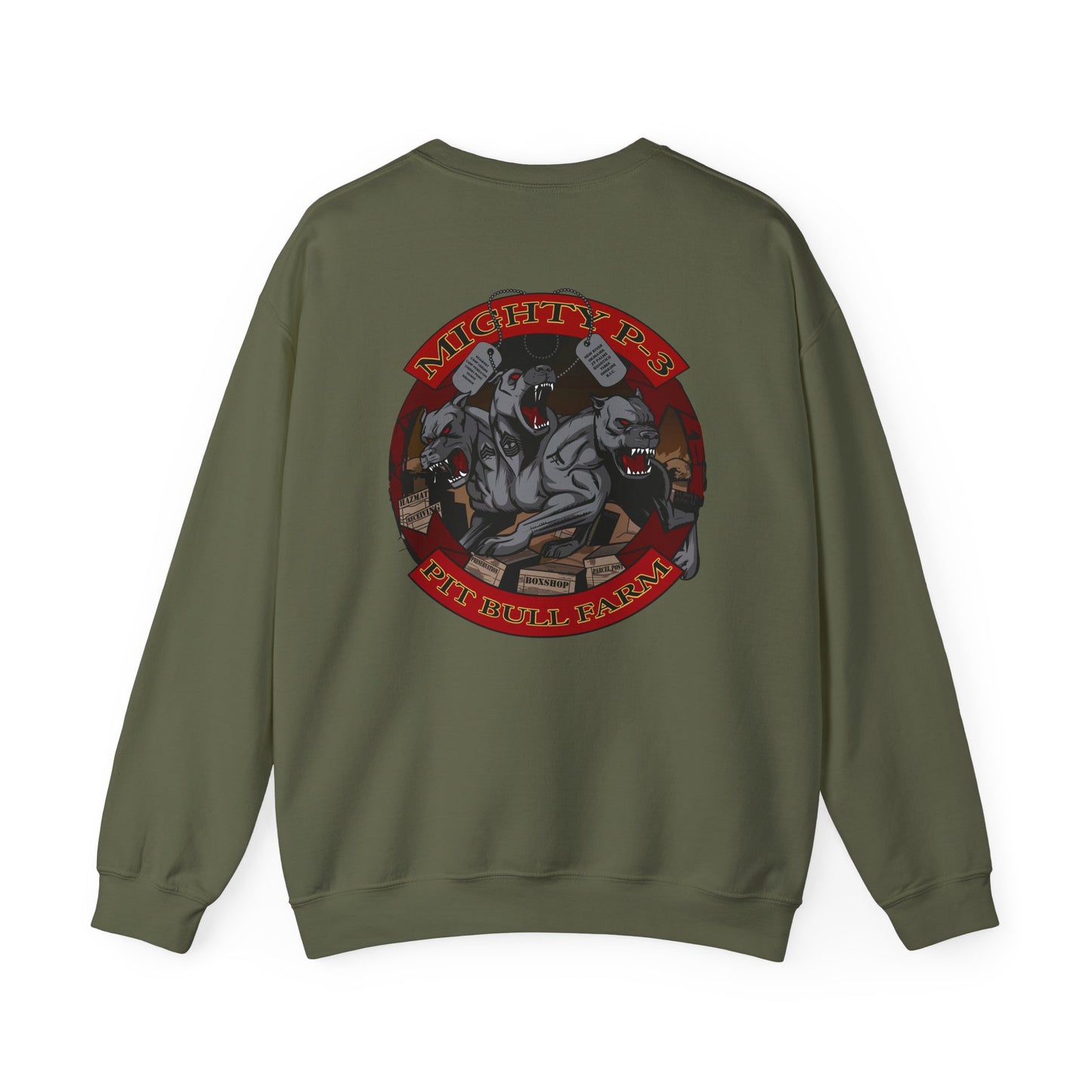 Old School Mighty P-3 w/ Yellow EGA Crewneck Sweater