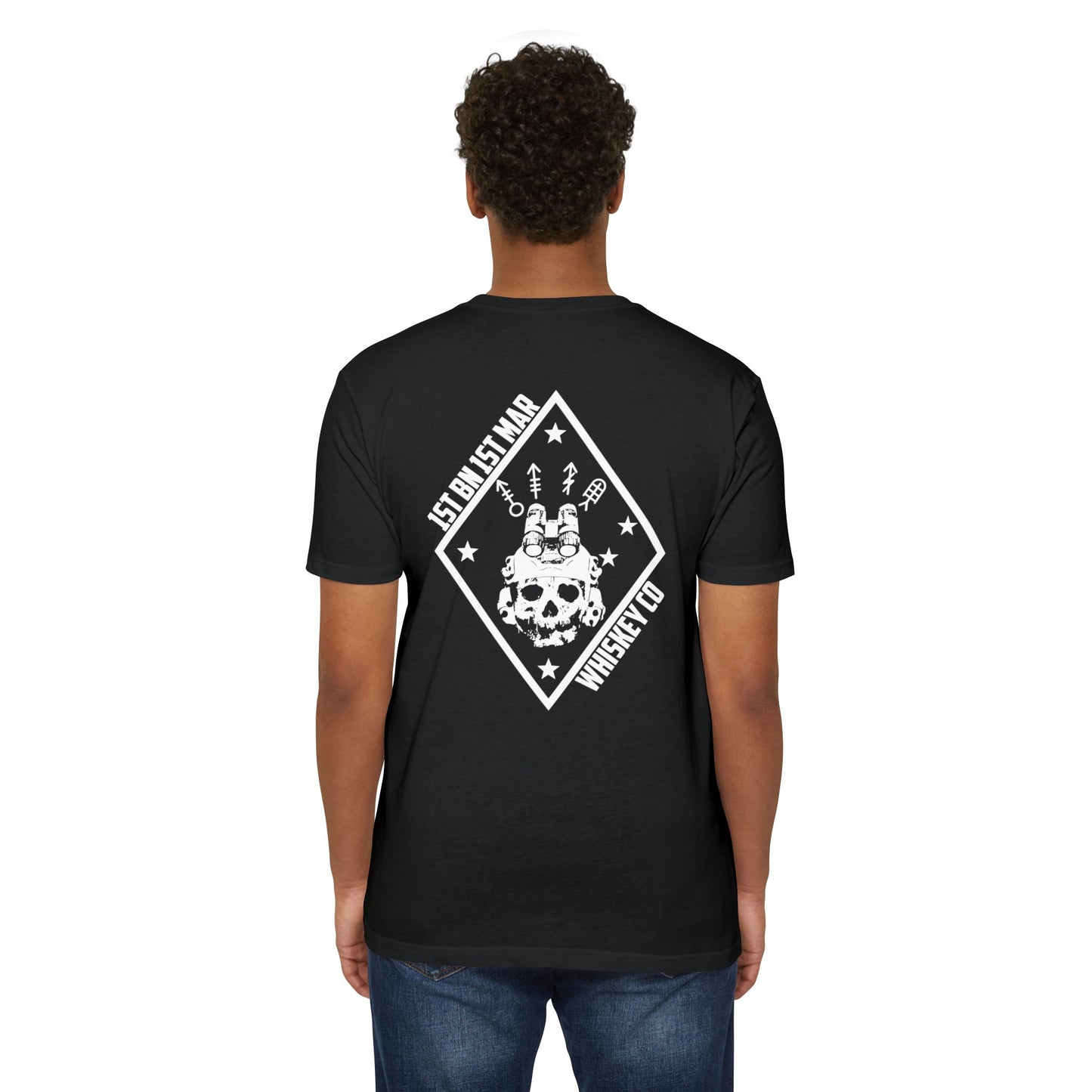 1st Battalion 1st Marines Weapons Co. Black Unit Tee