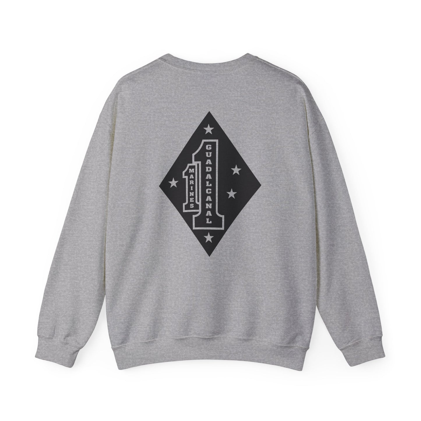 1st Marine Regiment Black Logo Crewneck Sweater