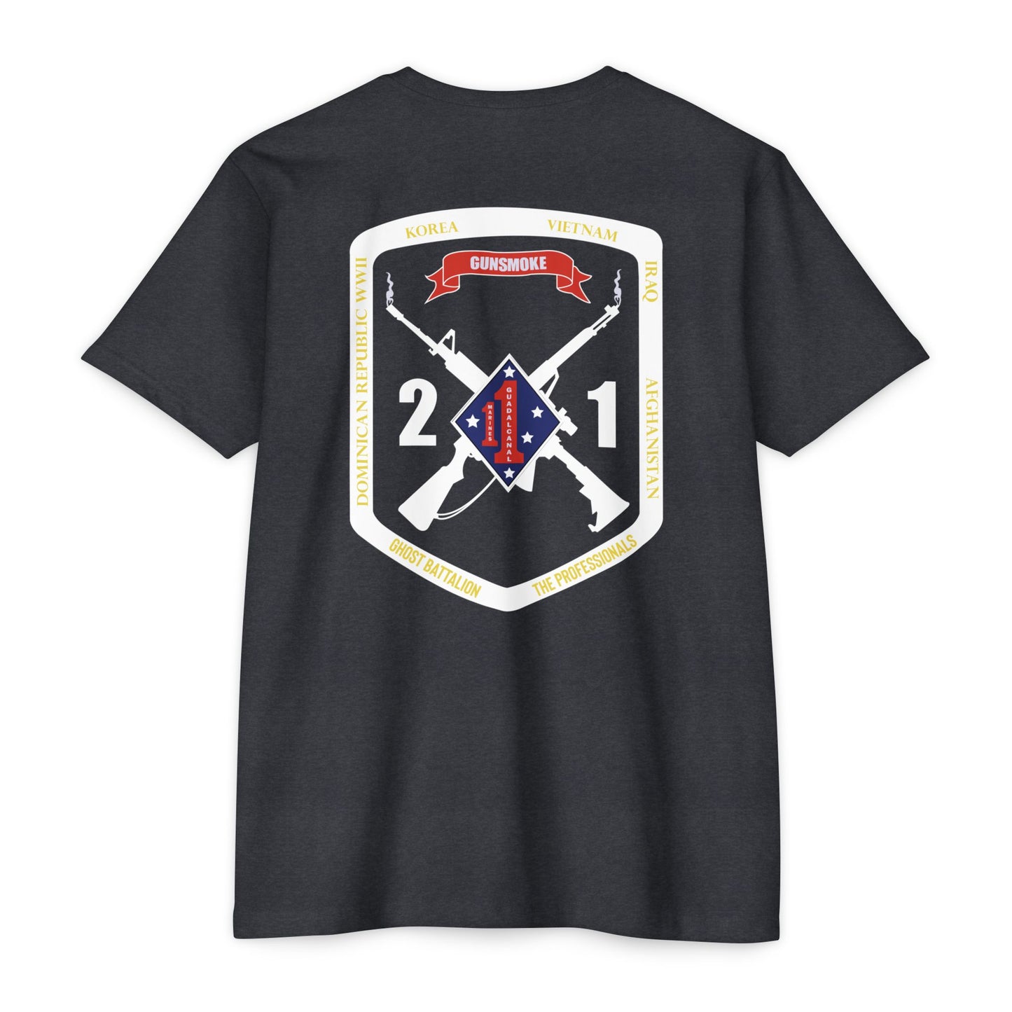 2nd Battalion 1st Marines White Logo Unit Tee