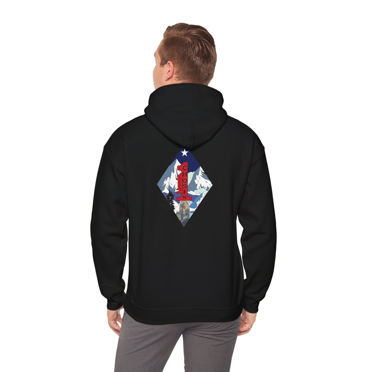1st Battalion 1st Marines Charlie Co. Black Unit Hoodie