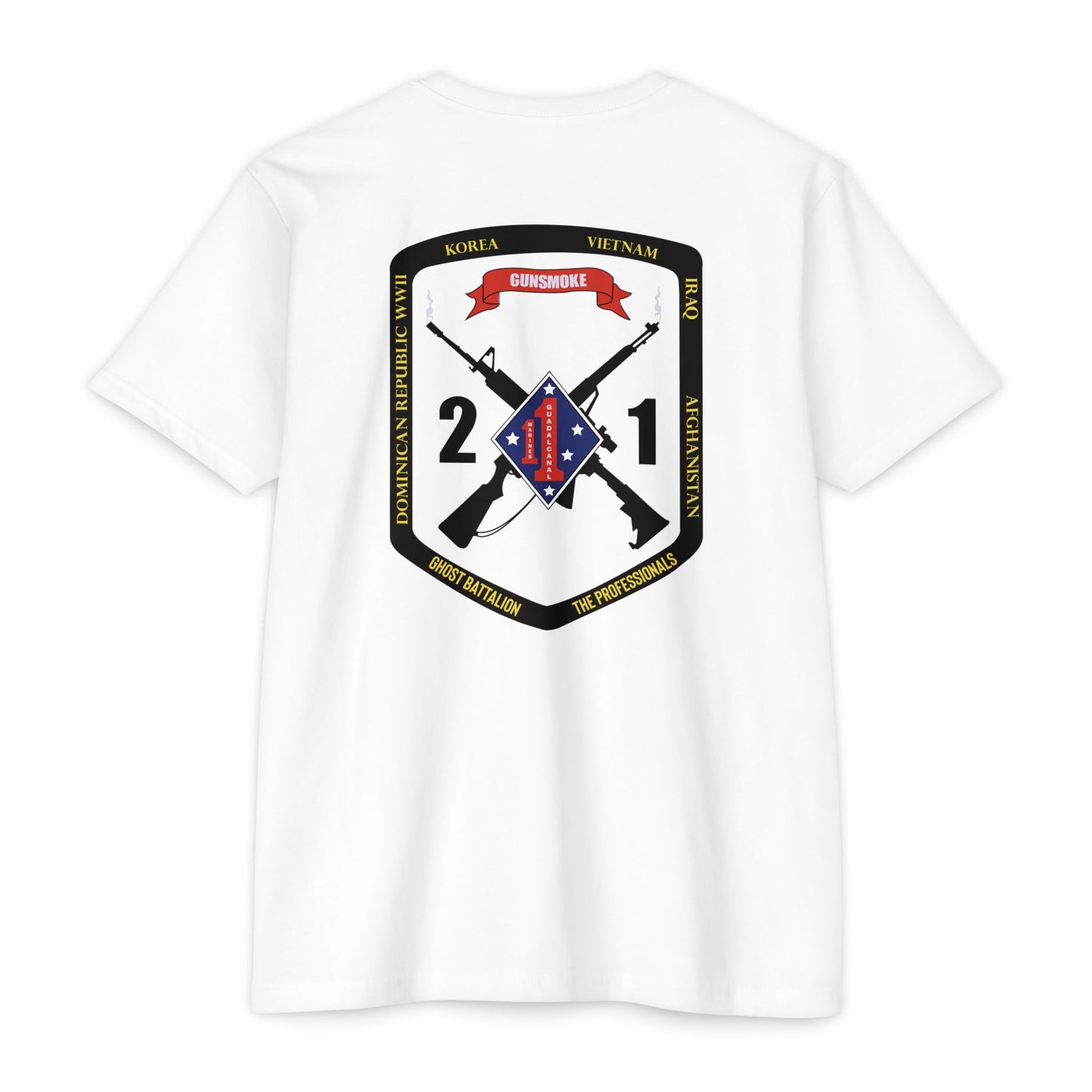 2nd Battalion 1st Marines Black Logo Unit Tee