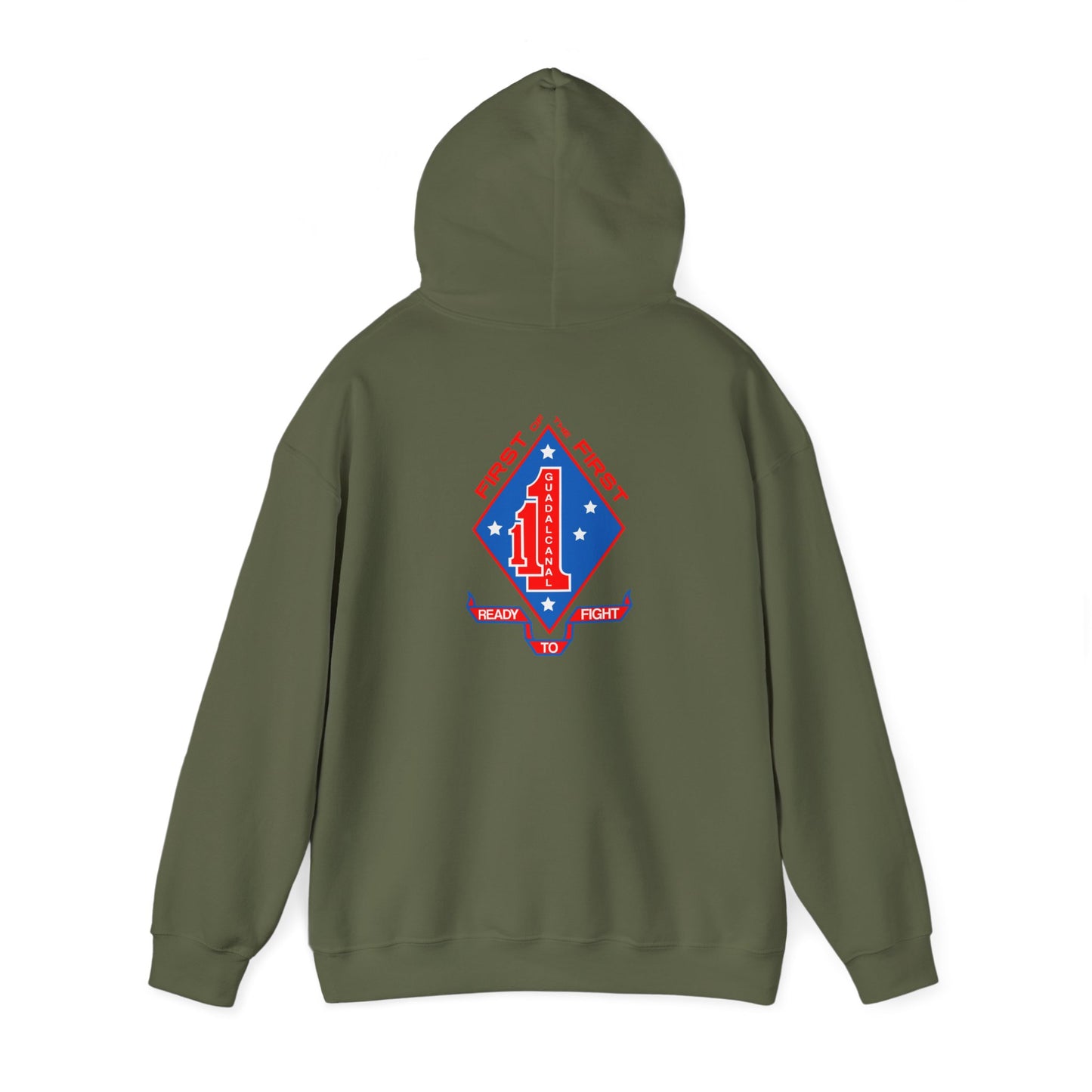 1st Battalion 1st Marines Unit Hoodie in Full Color