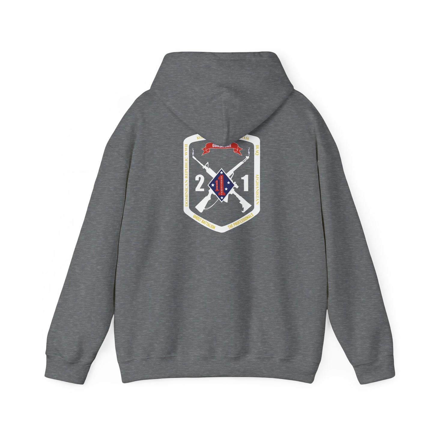 2nd Battalion 1st Marines White Logo Unit Hoodie