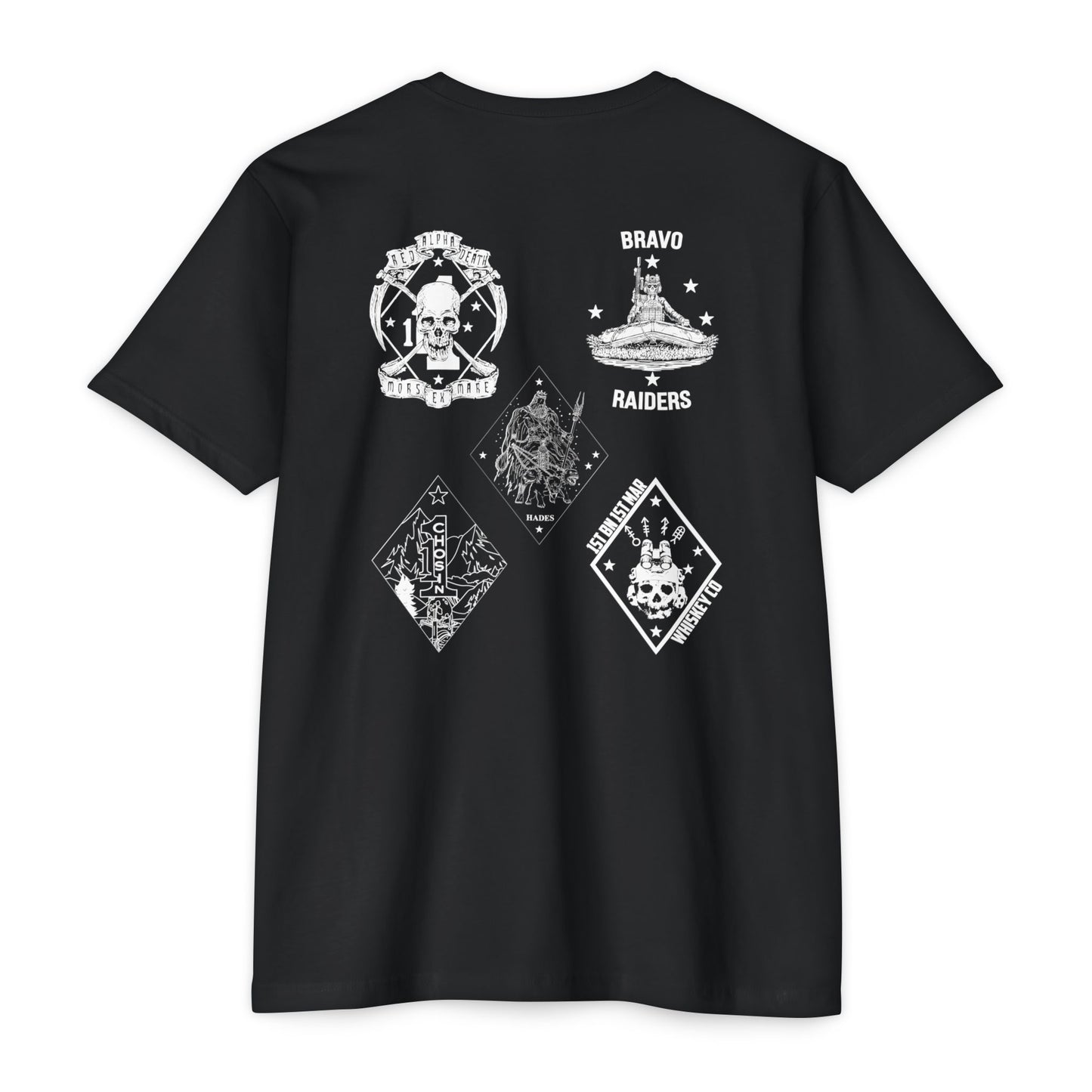 1st Battalion 1st Marines Black Unit Tee