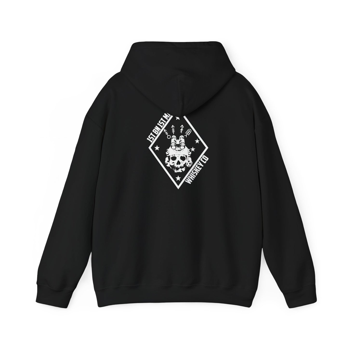 1st Battalion 1st Marines Weapons Co. Black Unit Hoodie
