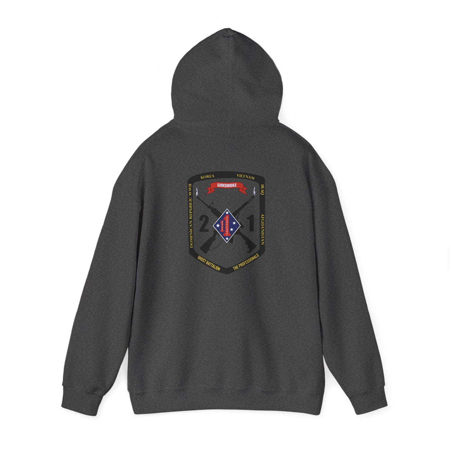 2nd Battalion 1st Marines Black Logo Unit Hoodie