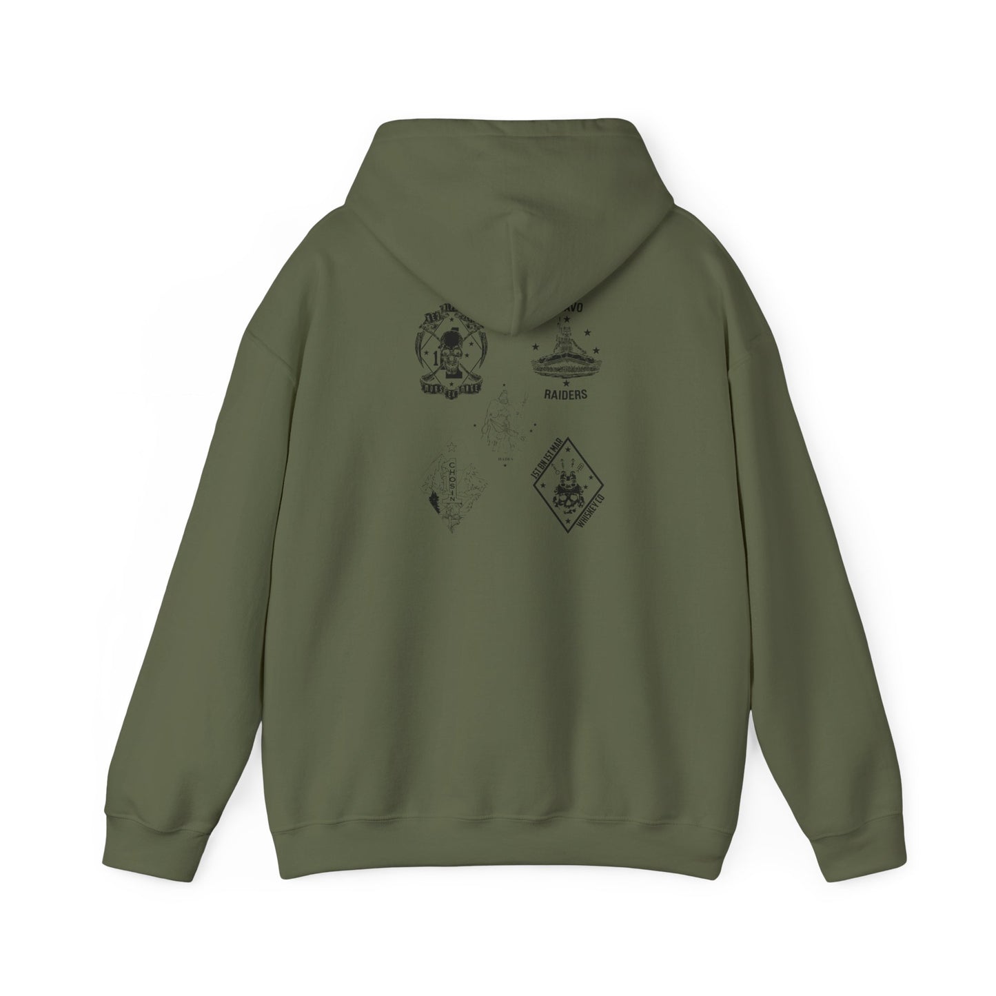 1st Battalion 1st Marines Green Unit Hoodie