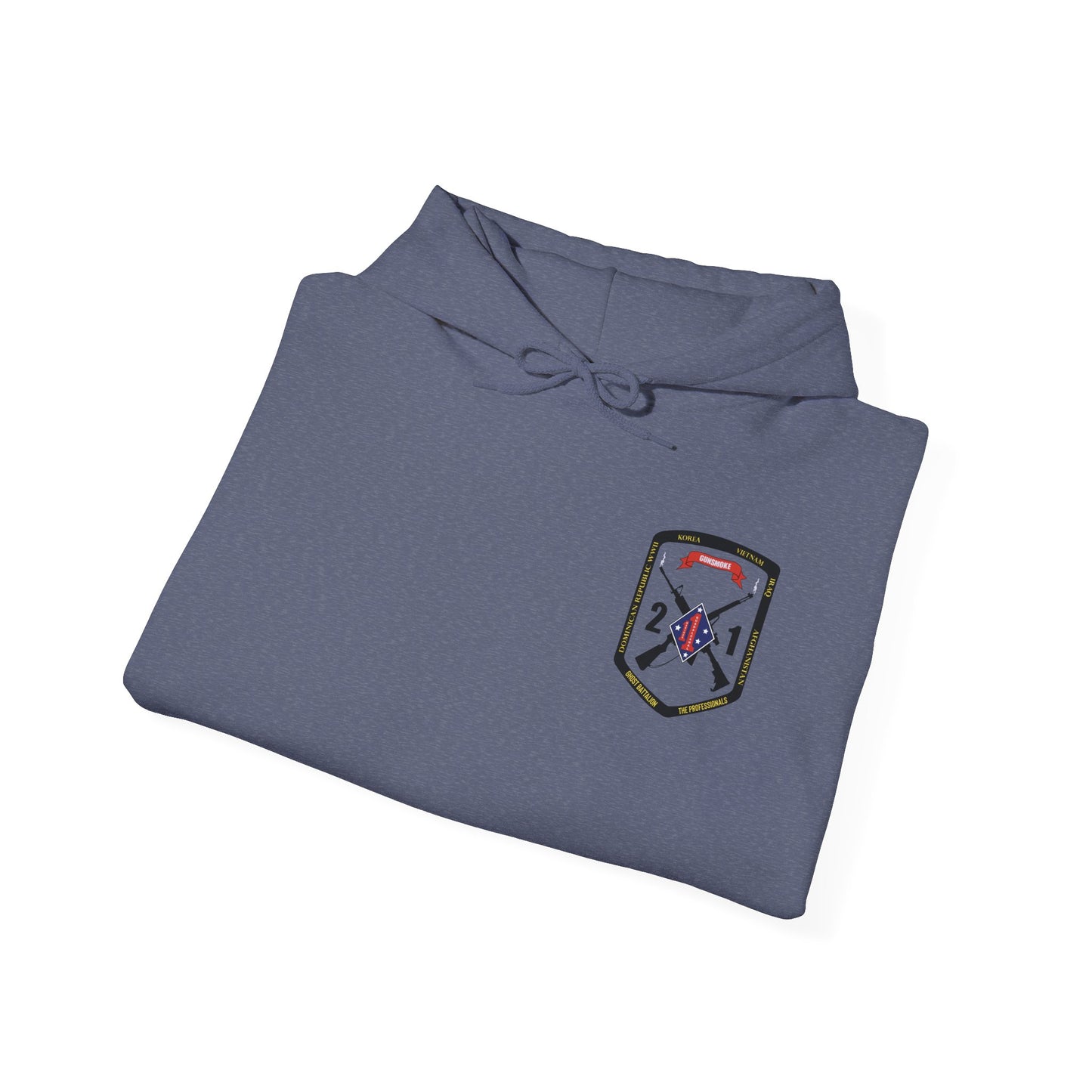 2nd Battalion 1st Marines Black Logo Unit Hoodie