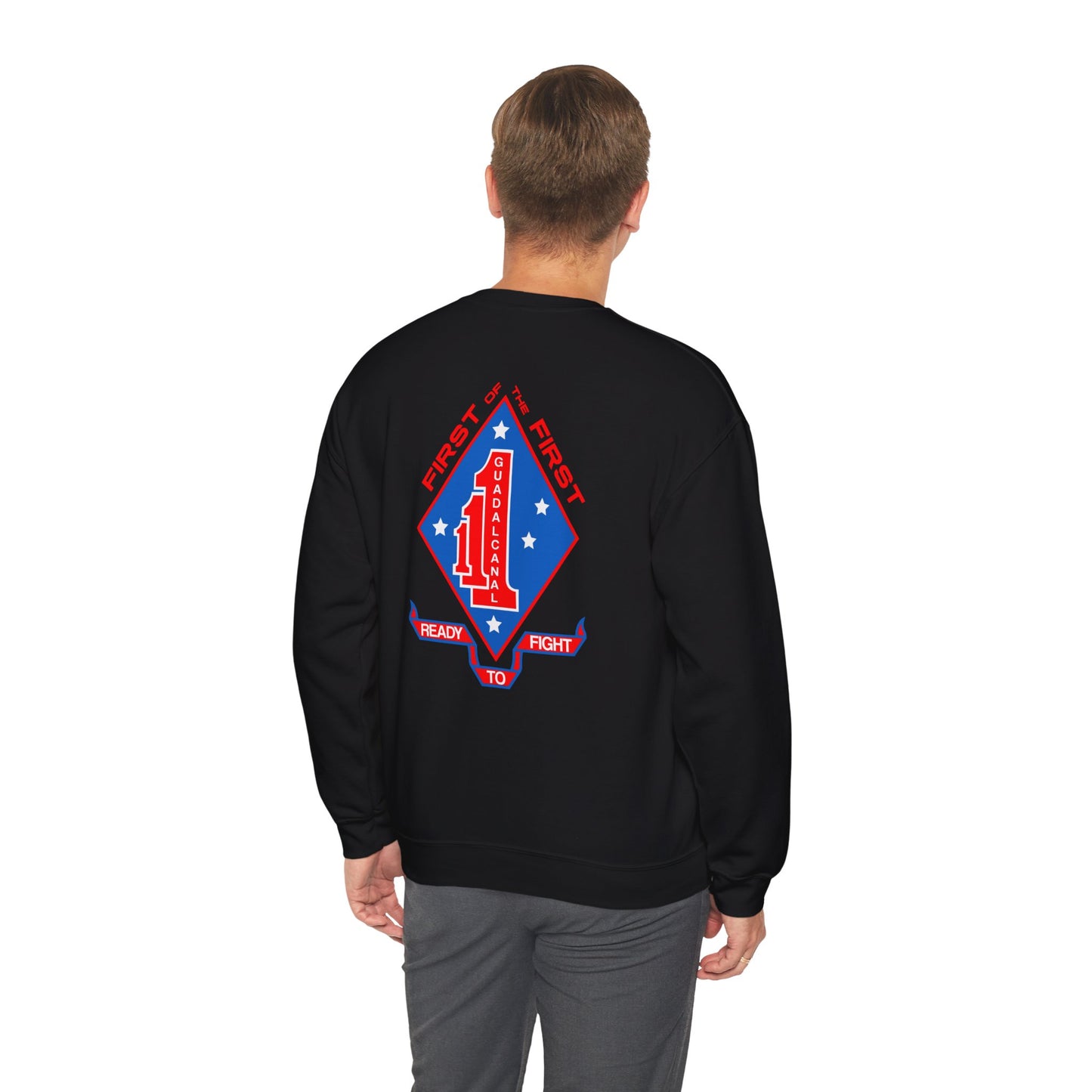 1st Battalion 1st Marines Unit Full Color Crewneck Sweater