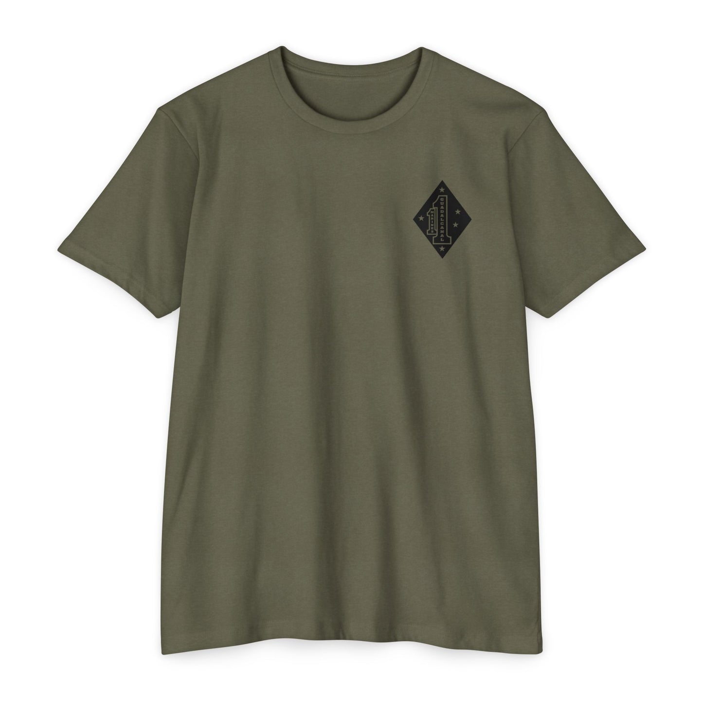 1st Marine Regiment Black Logo Tee