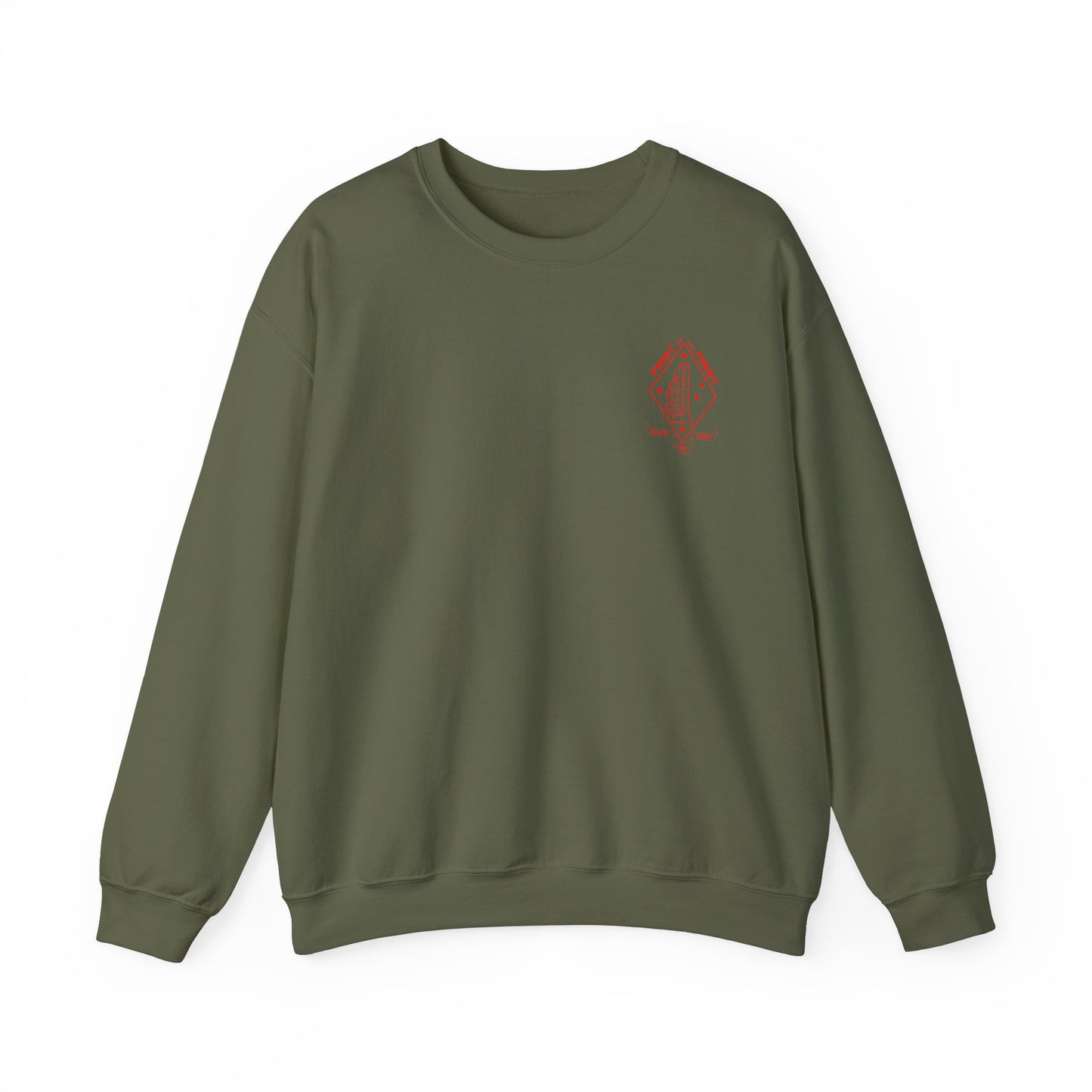 1st Battalion 1st Marines Alpha Co. Full Color Unit Crewneck Sweater
