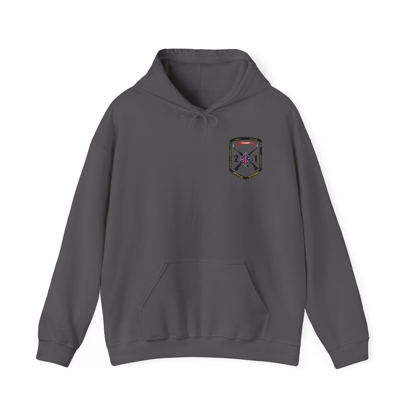 2nd Battalion 1st Marines Black Logo Unit Hoodie