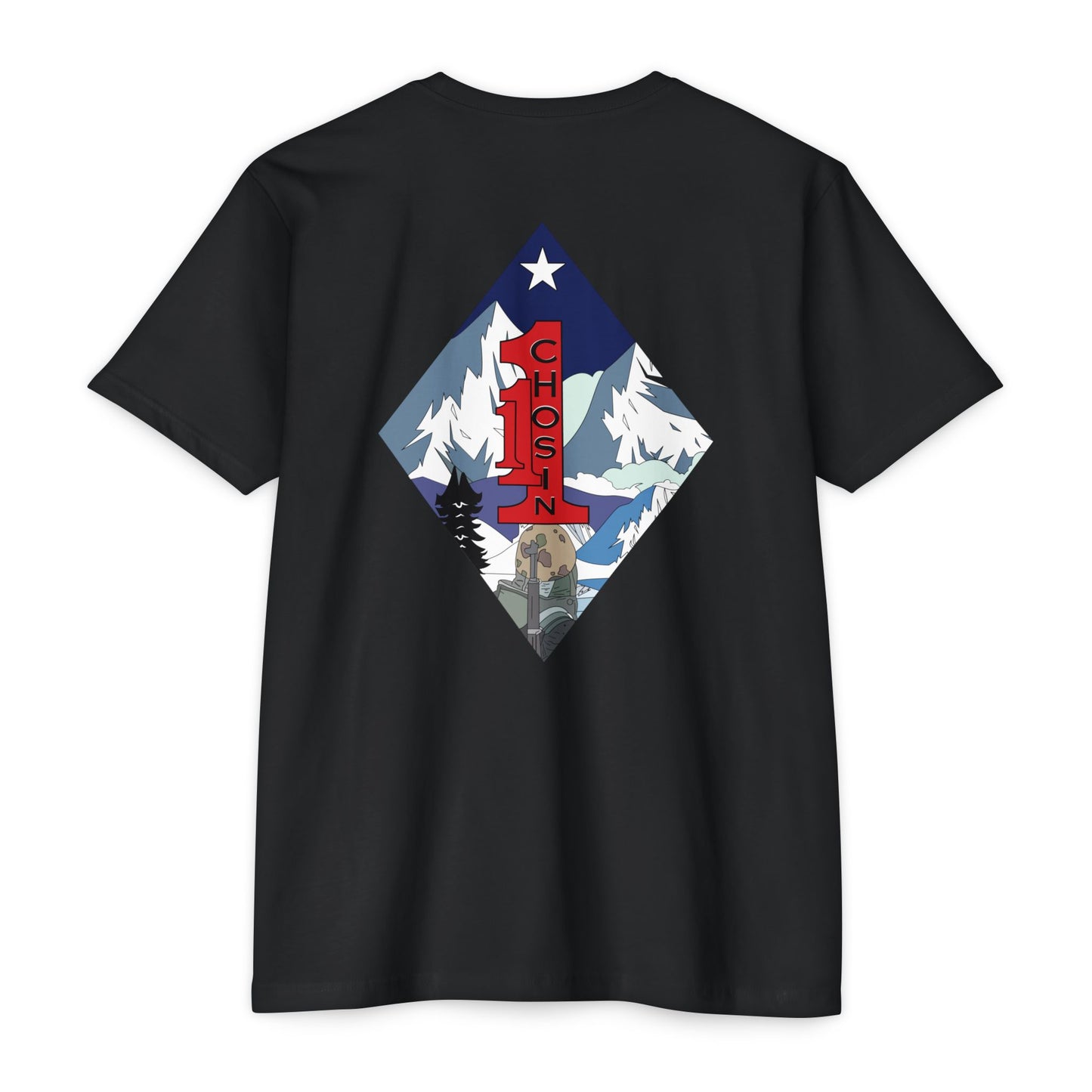 1st Battalion 1st Marines Charlie Co. Black Unit Tee