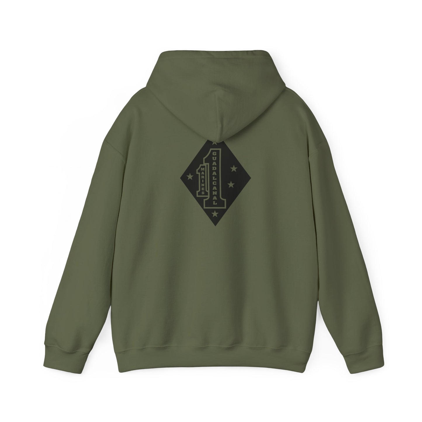 1st Marine Regiment Black Logo Hoodie