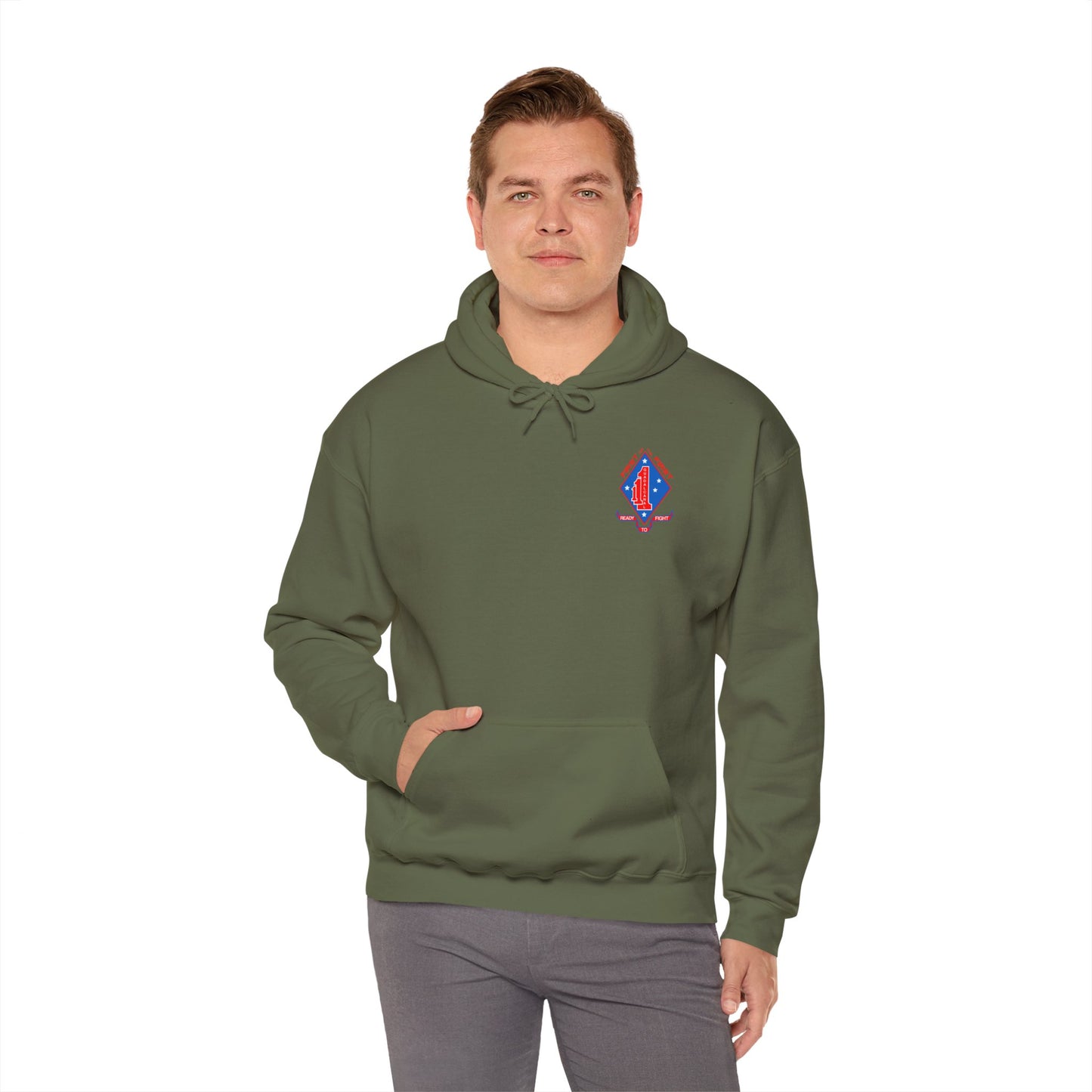 1st Battalion 1st Marines Unit Hoodie in Full Color
