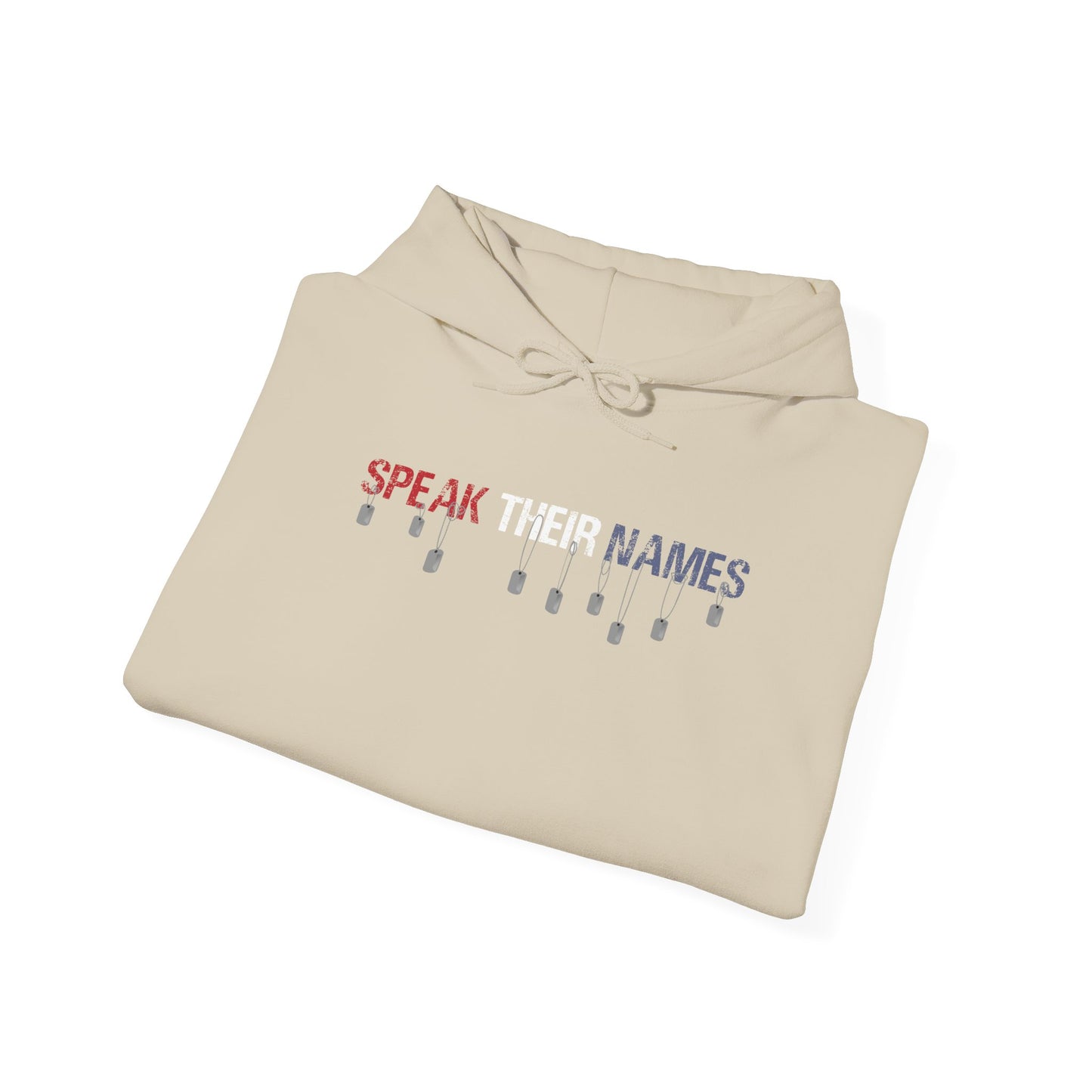 Speak Their Names Hoodie (Red, White and Blue)
