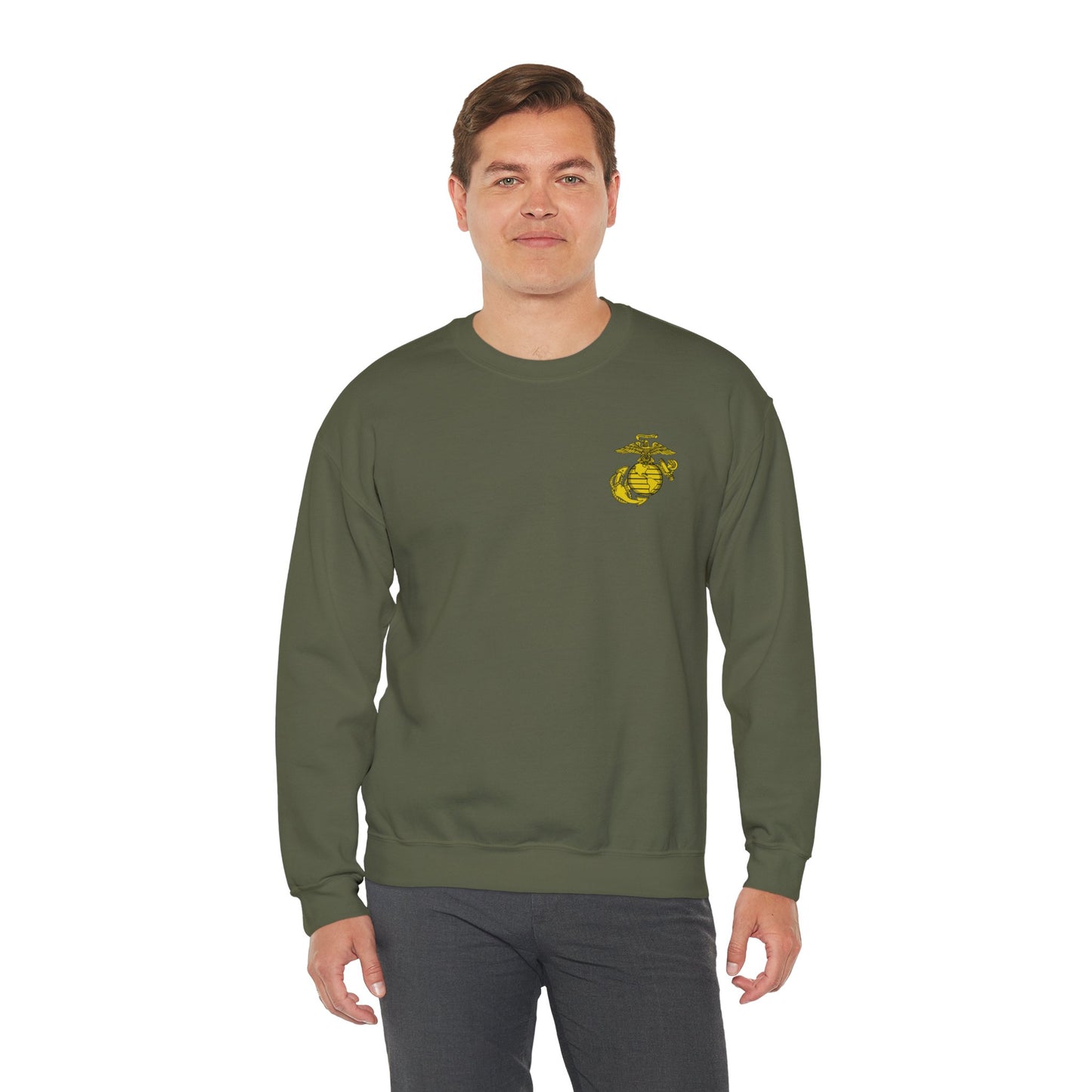 Old School Mighty P-3 w/ Yellow EGA Crewneck Sweater