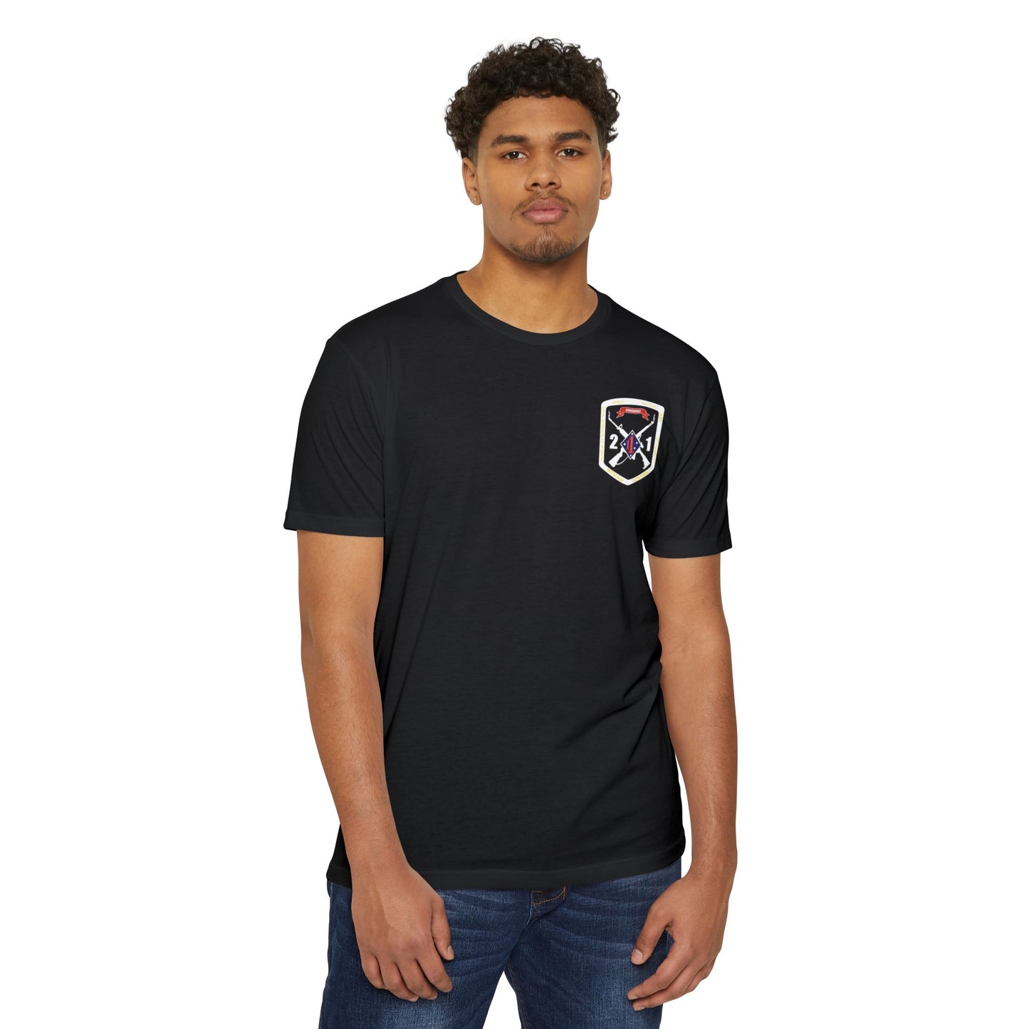 2nd Battalion 1st Marines White Logo Unit Tee
