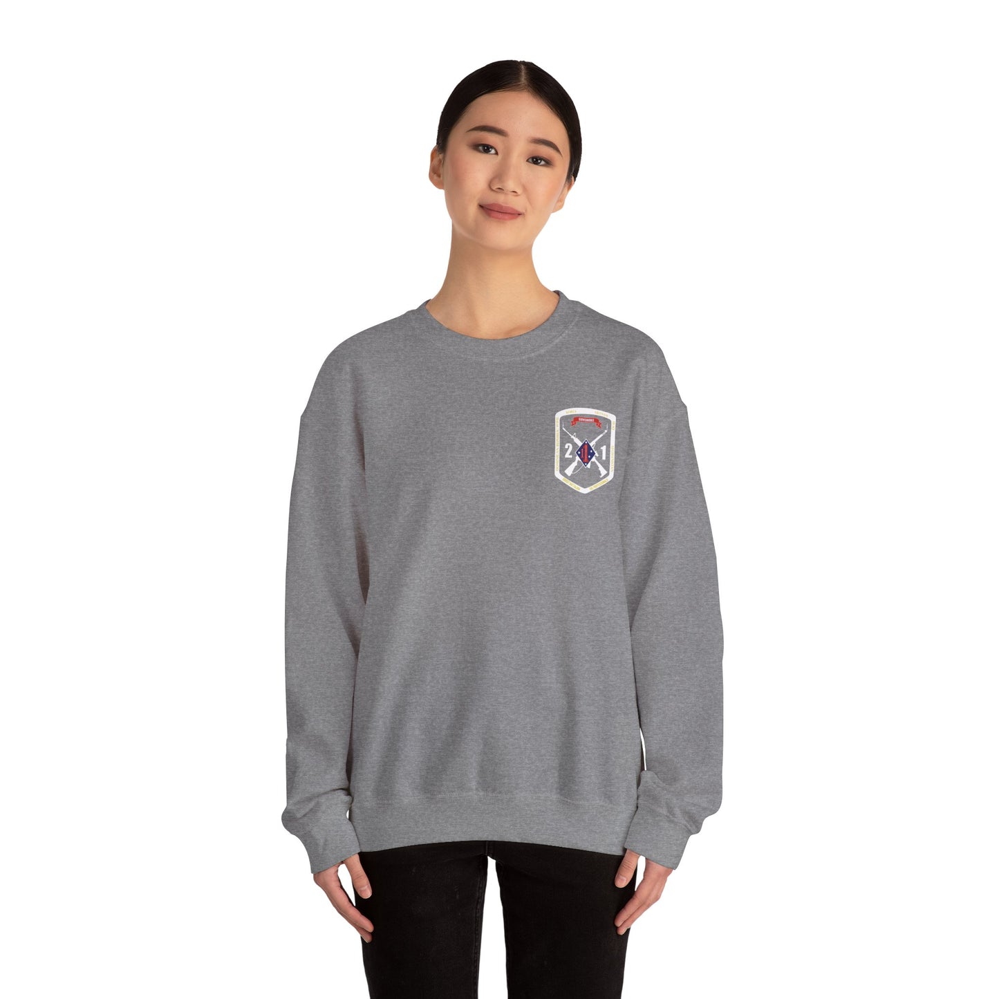 2nd Battalion 1st Marines White Logo Unit Sweater
