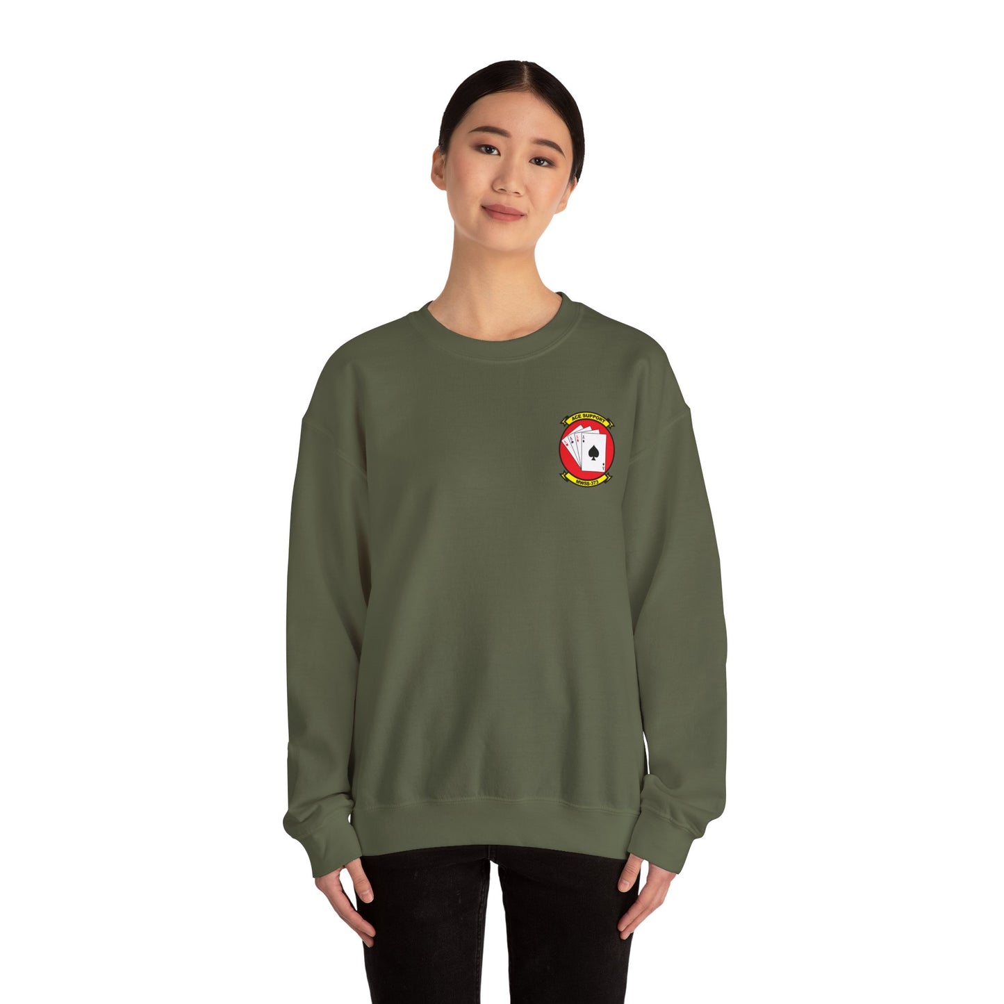MWSS-373 Ace Support Green Unit Crewneck Sweater