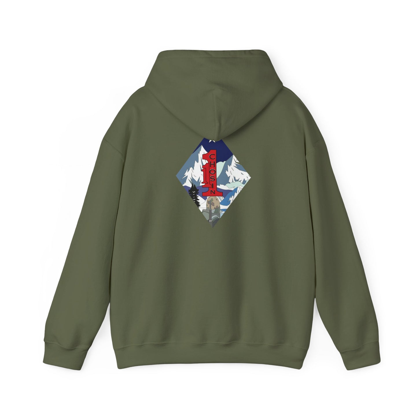 1st Battalion 1st Marines Charlie Co. Green Unit Hoodie