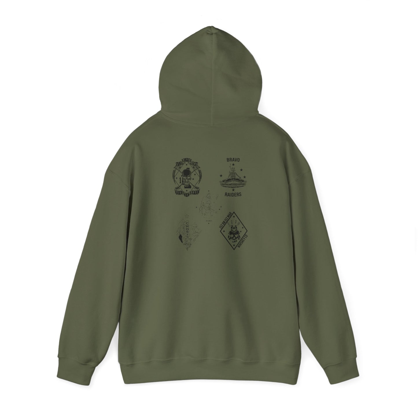 1st Battalion 1st Marines Green Unit Hoodie