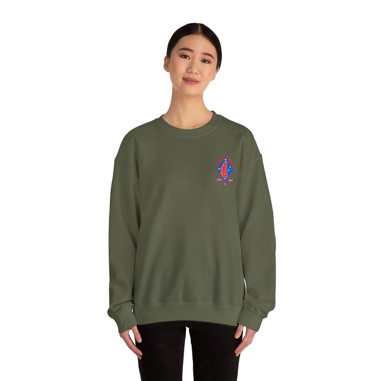 1st Battalion 1st Marines Unit Full Color Crewneck Sweater