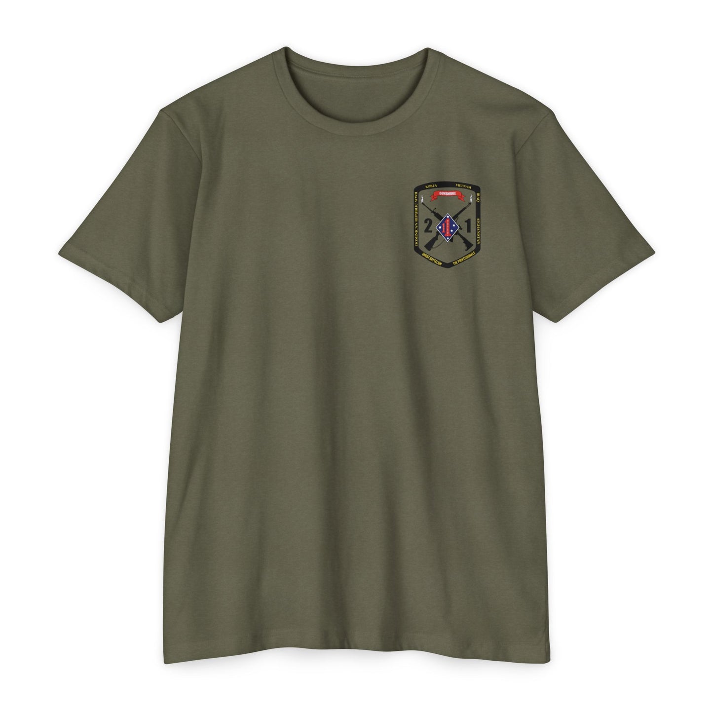 2nd Battalion 1st Marines Black Logo Unit Tee
