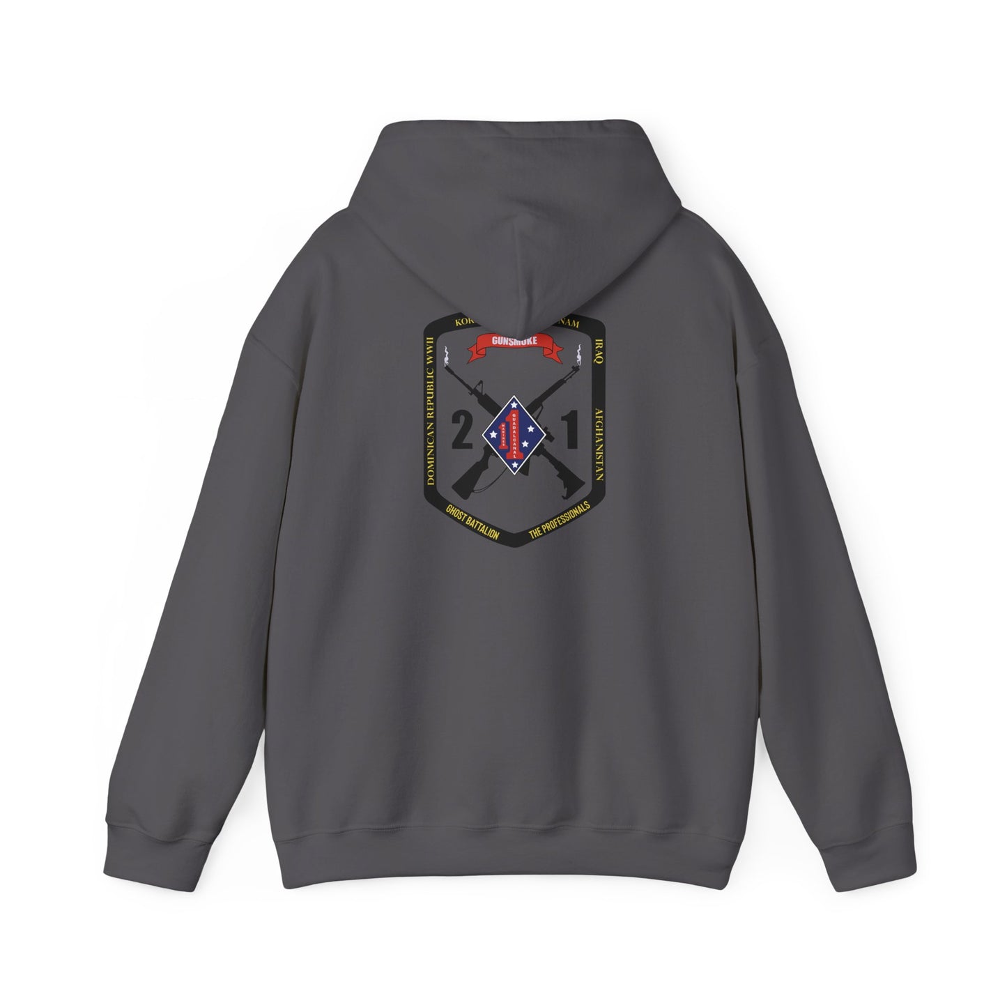 2nd Battalion 1st Marines Black Logo Unit Hoodie