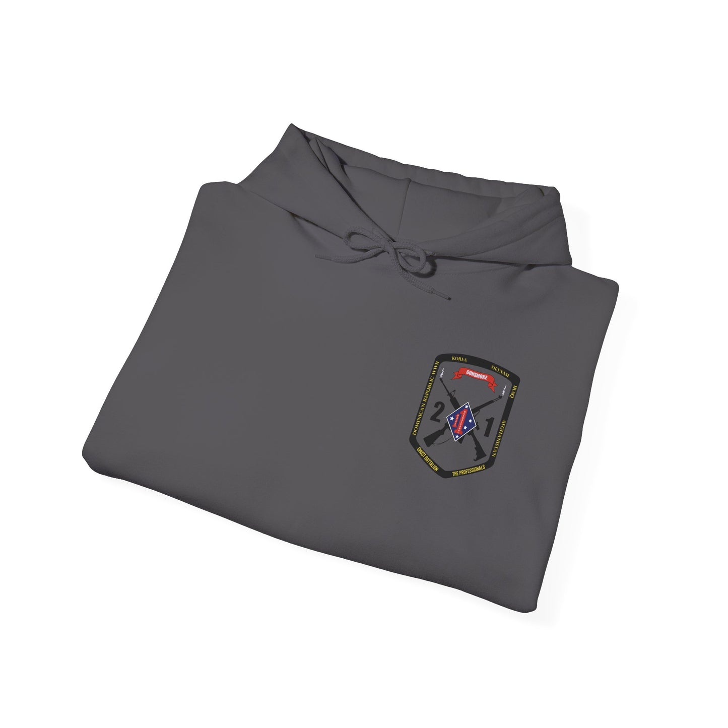 2nd Battalion 1st Marines Black Logo Unit Hoodie