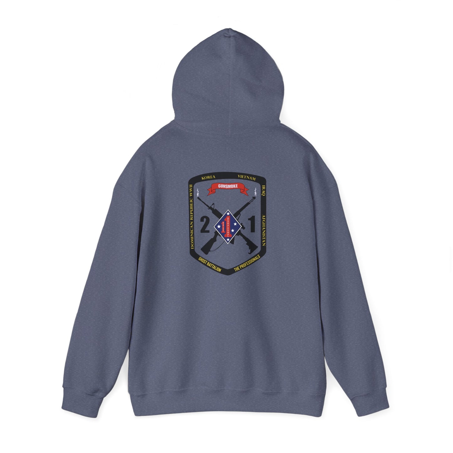 2nd Battalion 1st Marines Black Logo Unit Hoodie
