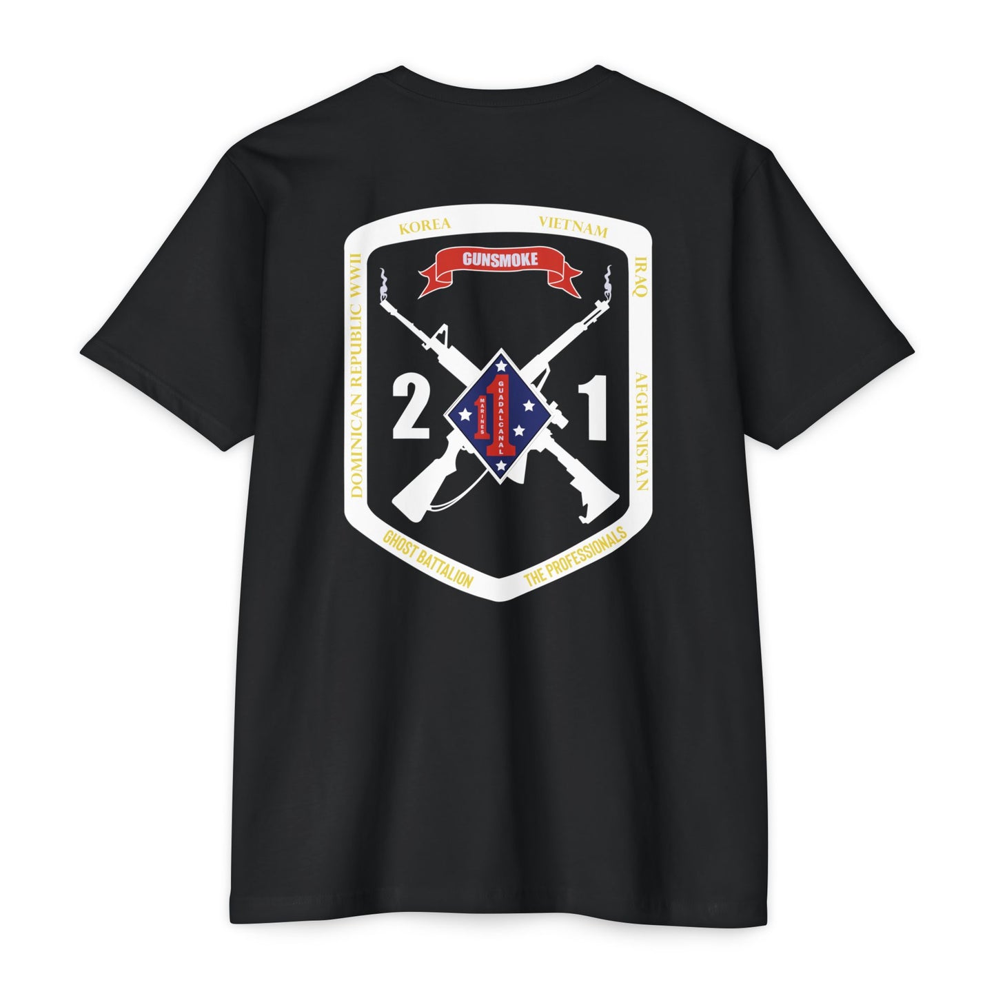 2nd Battalion 1st Marines White Logo Unit Tee