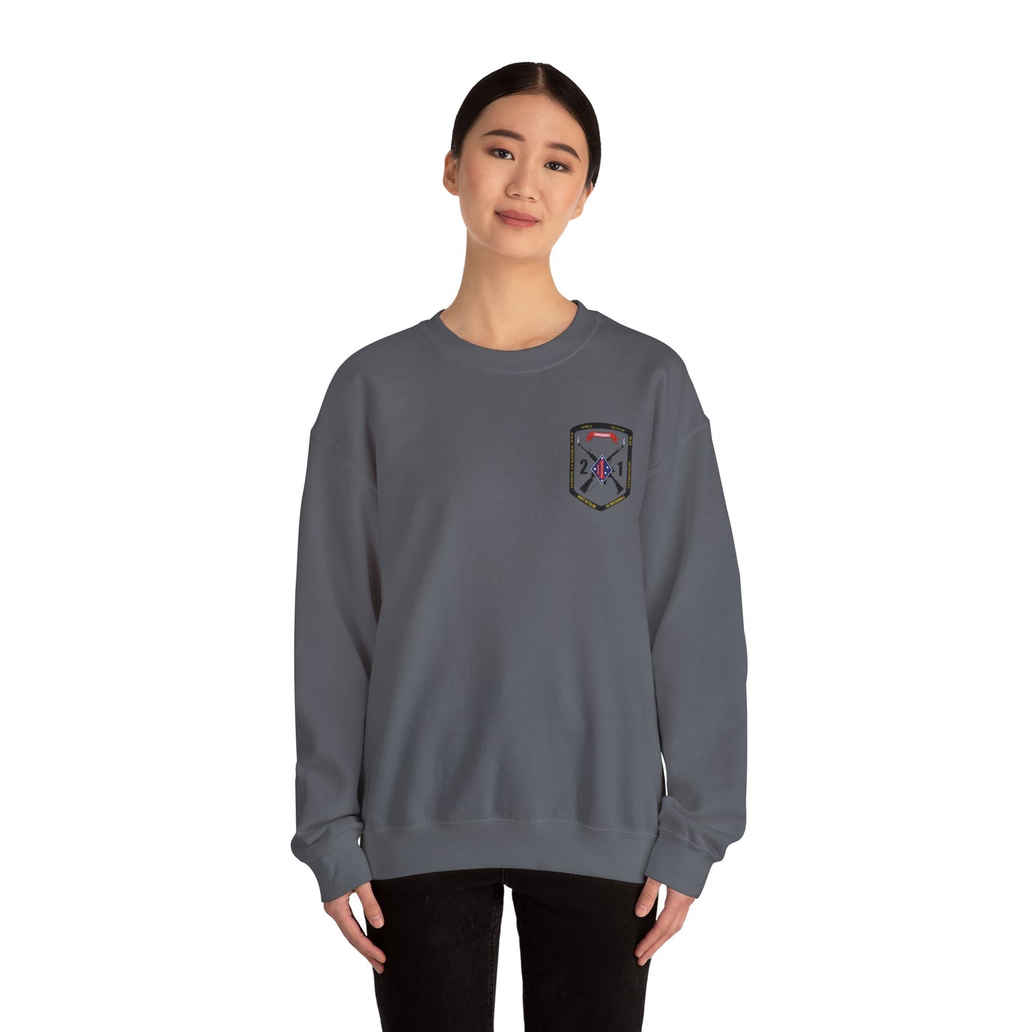 2nd Battalion 1st Marines Black Logo Unit Sweater