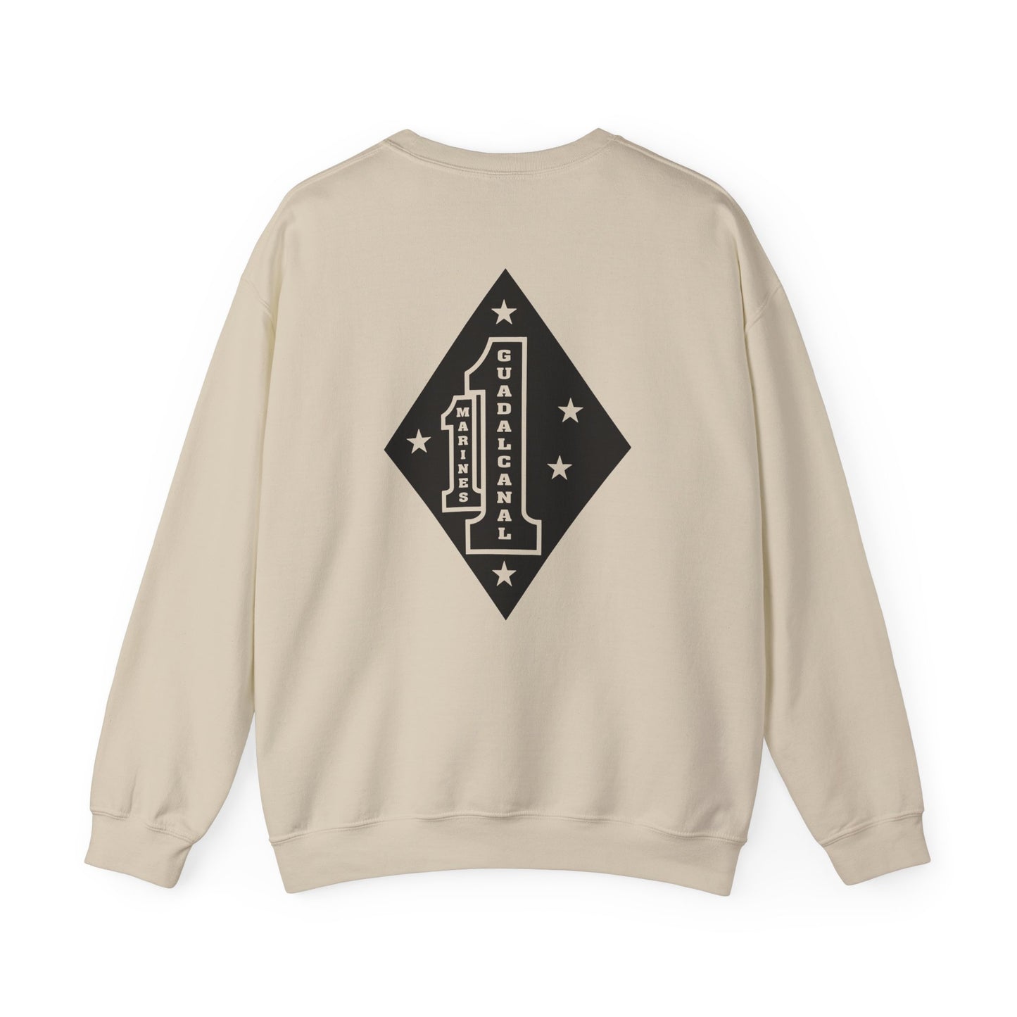1st Marine Regiment Black Logo Crewneck Sweater