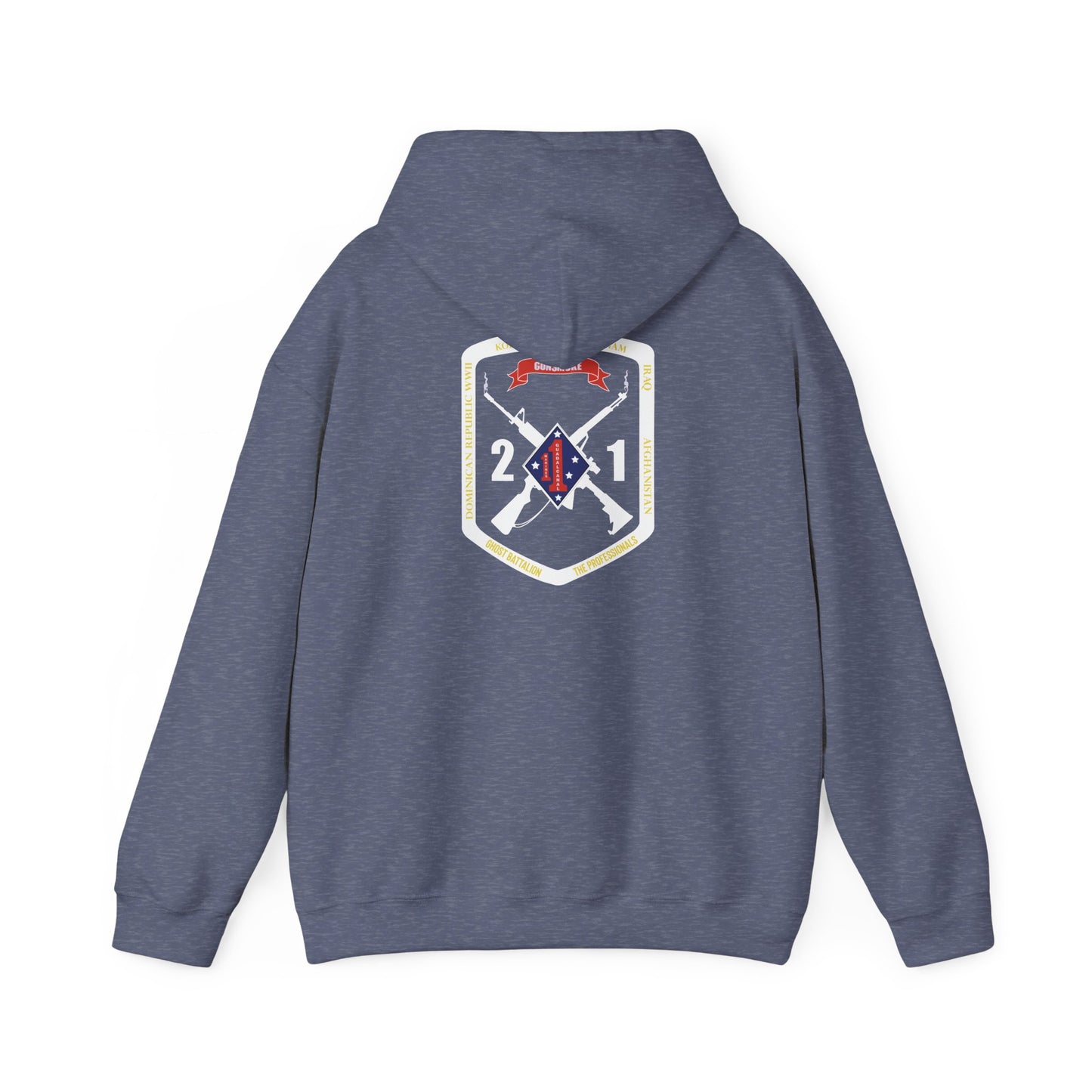2nd Battalion 1st Marines White Logo Unit Hoodie