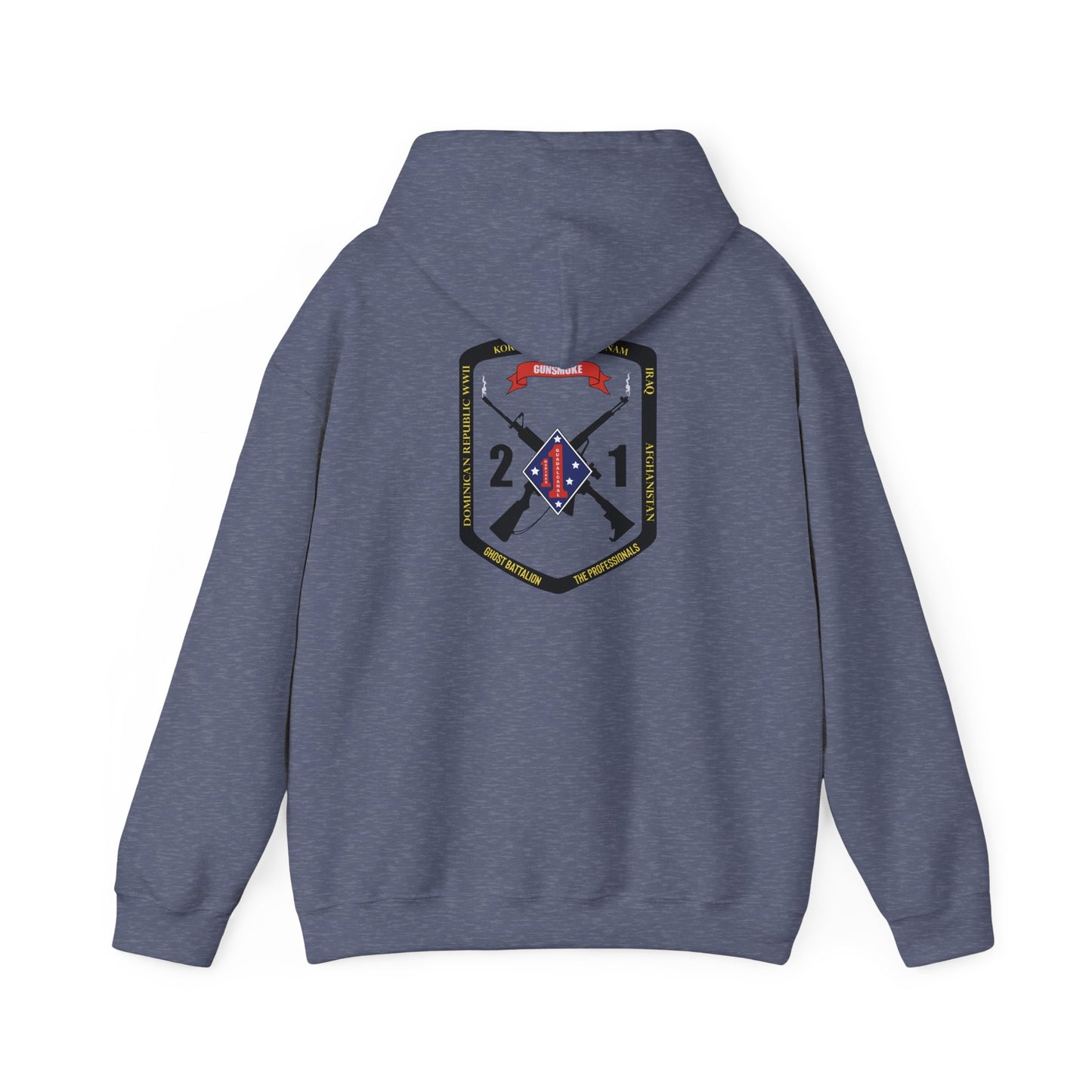 2nd Battalion 1st Marines Black Logo Unit Hoodie
